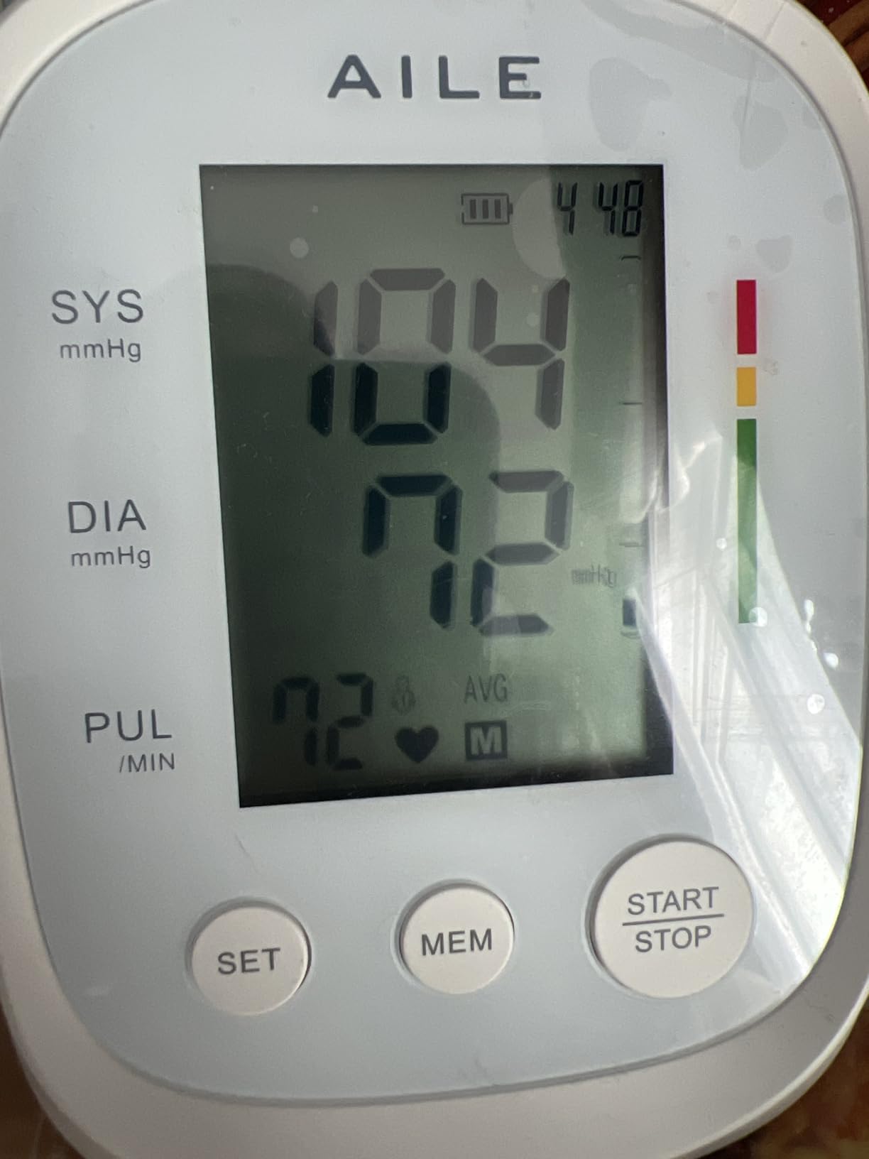AILE Blood Pressure Monitor, Blood Pressure Machine Upper Arm Large Cuff(8.7