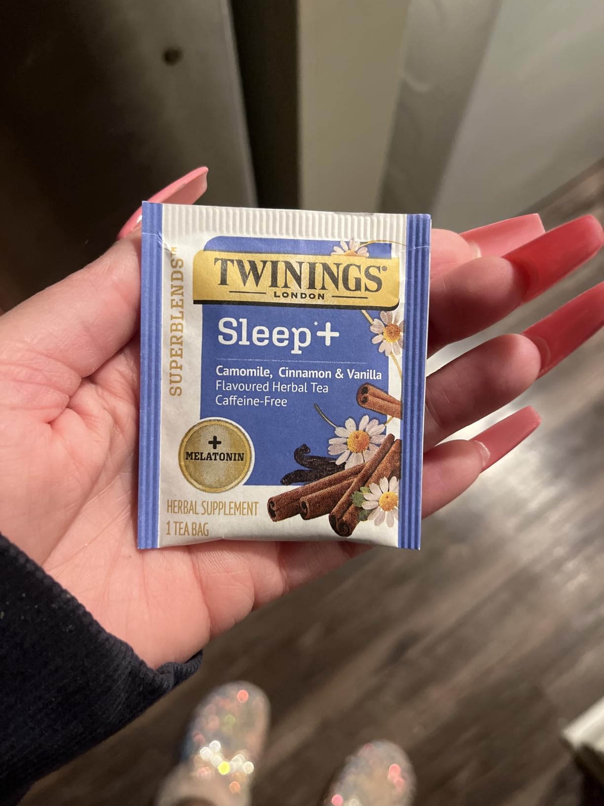 Twinings Superblends Sleep+ Herbal Tea with 1mg Melatonin, Camomile, Cinnamon & Vanilla - 16 Tea Bags customer photo 2