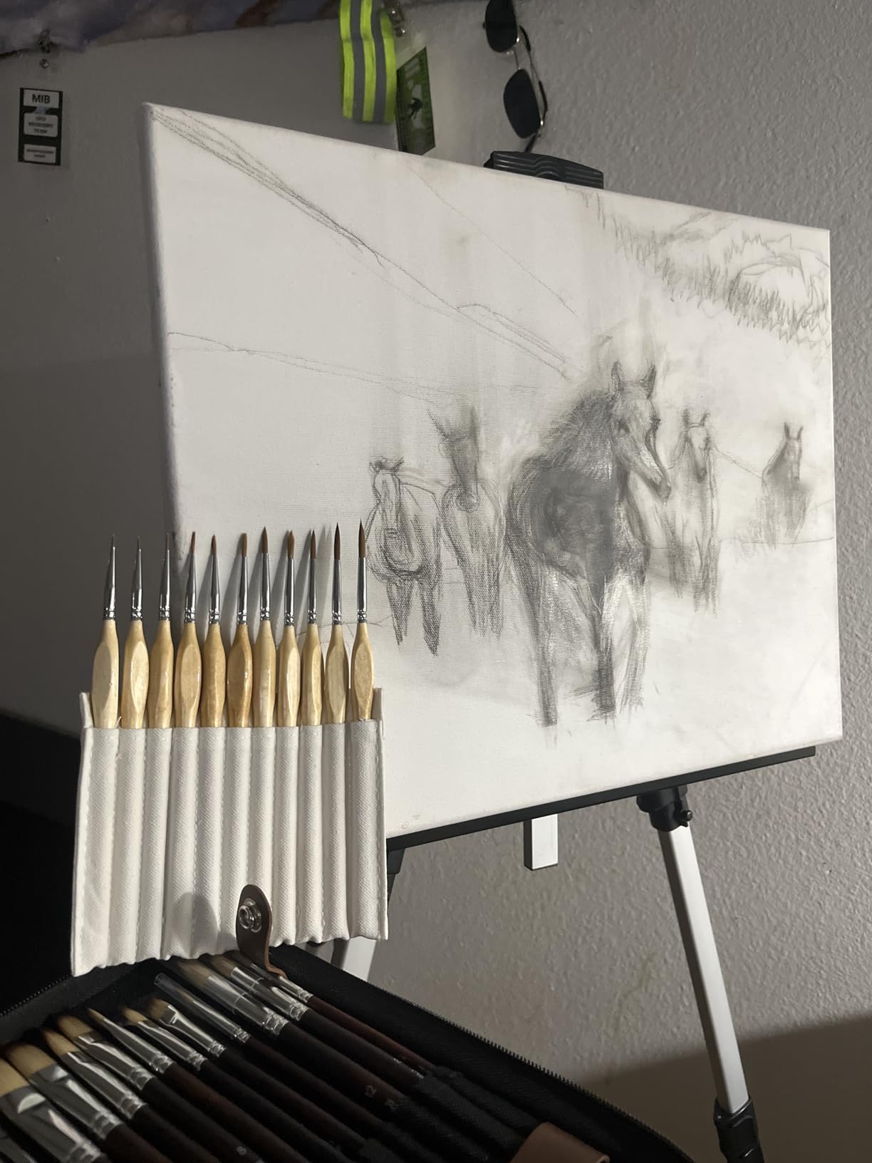 Grabie Paint Brush Set, 11 Pcs Miniature Brushes for Fine Detailing & Art Painting - Acrylic, Watercolor, Oil, Models and Gouache customer photo 1