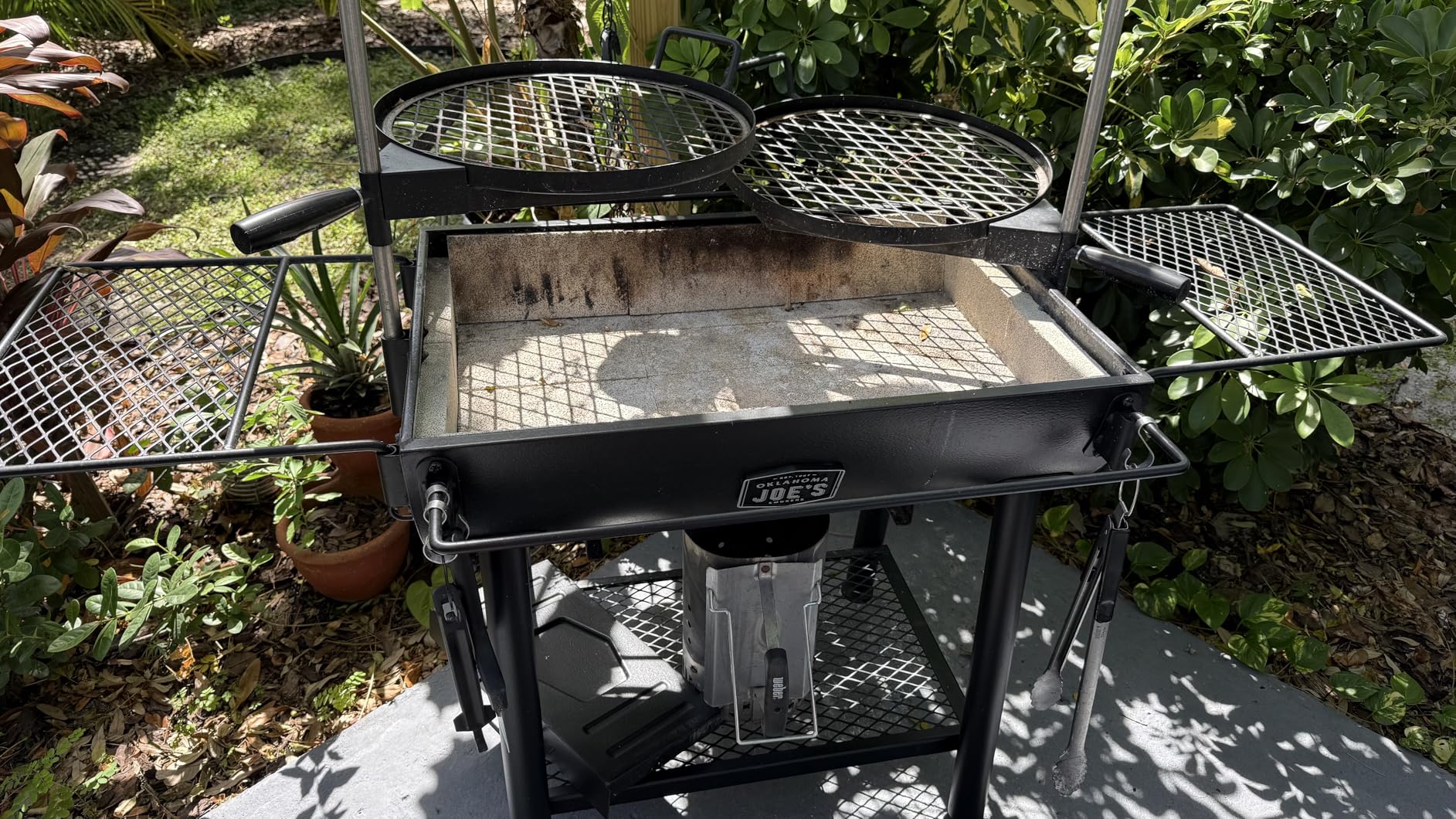 Oklahoma Joe's Firecraft Series Modular Open Fire Barrel Charcoal Grill with 480 sq. in. Cooking Area in Black customer photo 2
