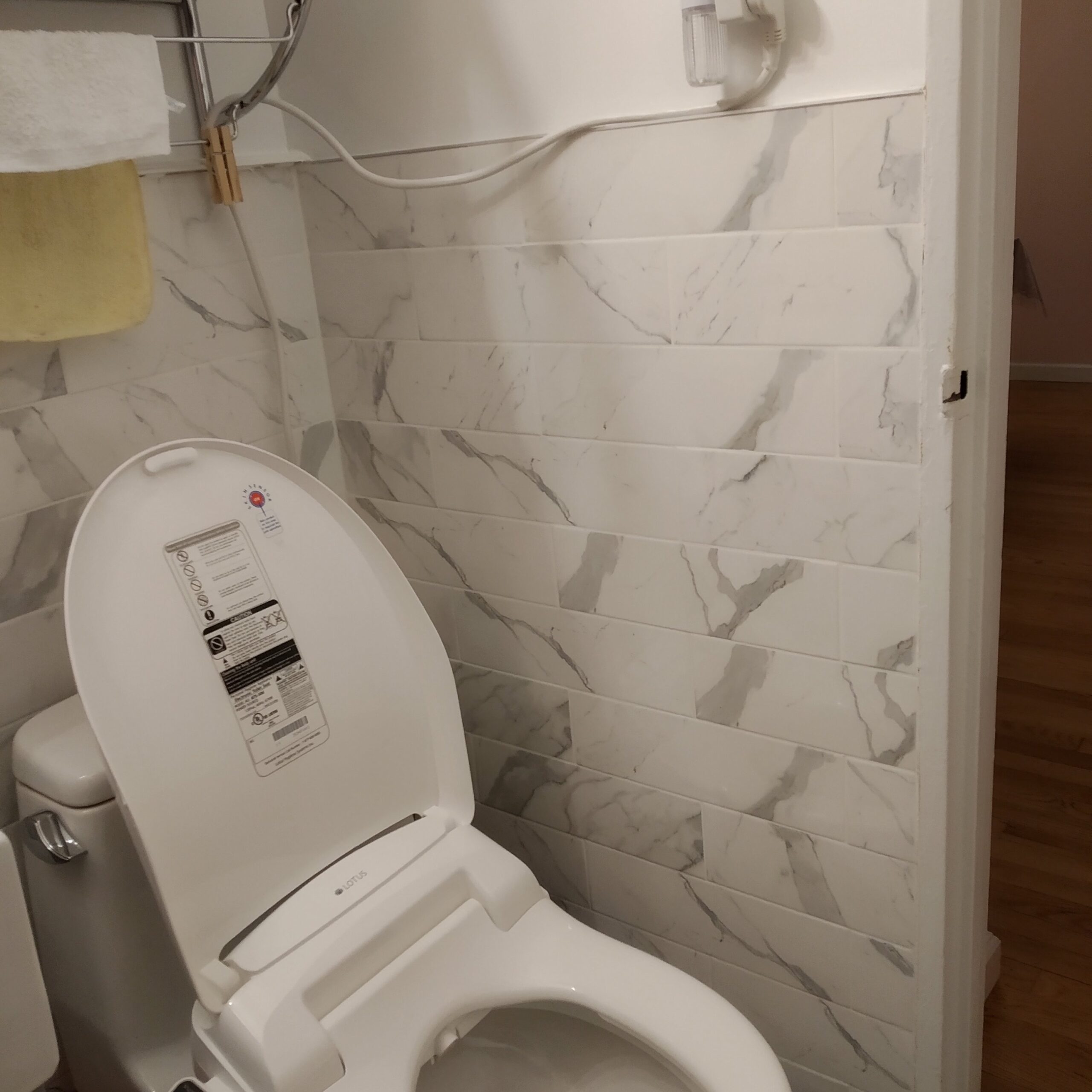 Bidet ATS-850 Elongated | Slim Heated Toilet Seat with Adjustable Warm Water Wash, Wireless Remote, Stainless Steel Nozzle, Warm Dryer, LED Night Light, Child Mode, Easy DIY Installation customer photo 1