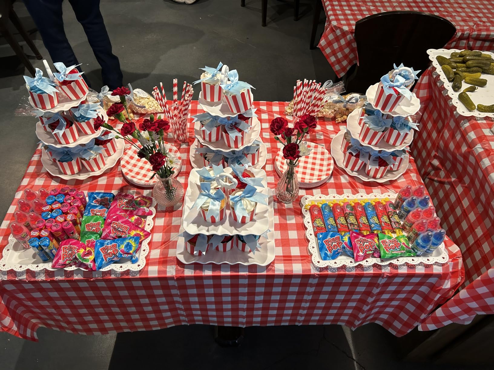 Childom 3 Pack Patriotic Tablecloths 4th of July Decorations,Disposable Plastic Tablecloths 54