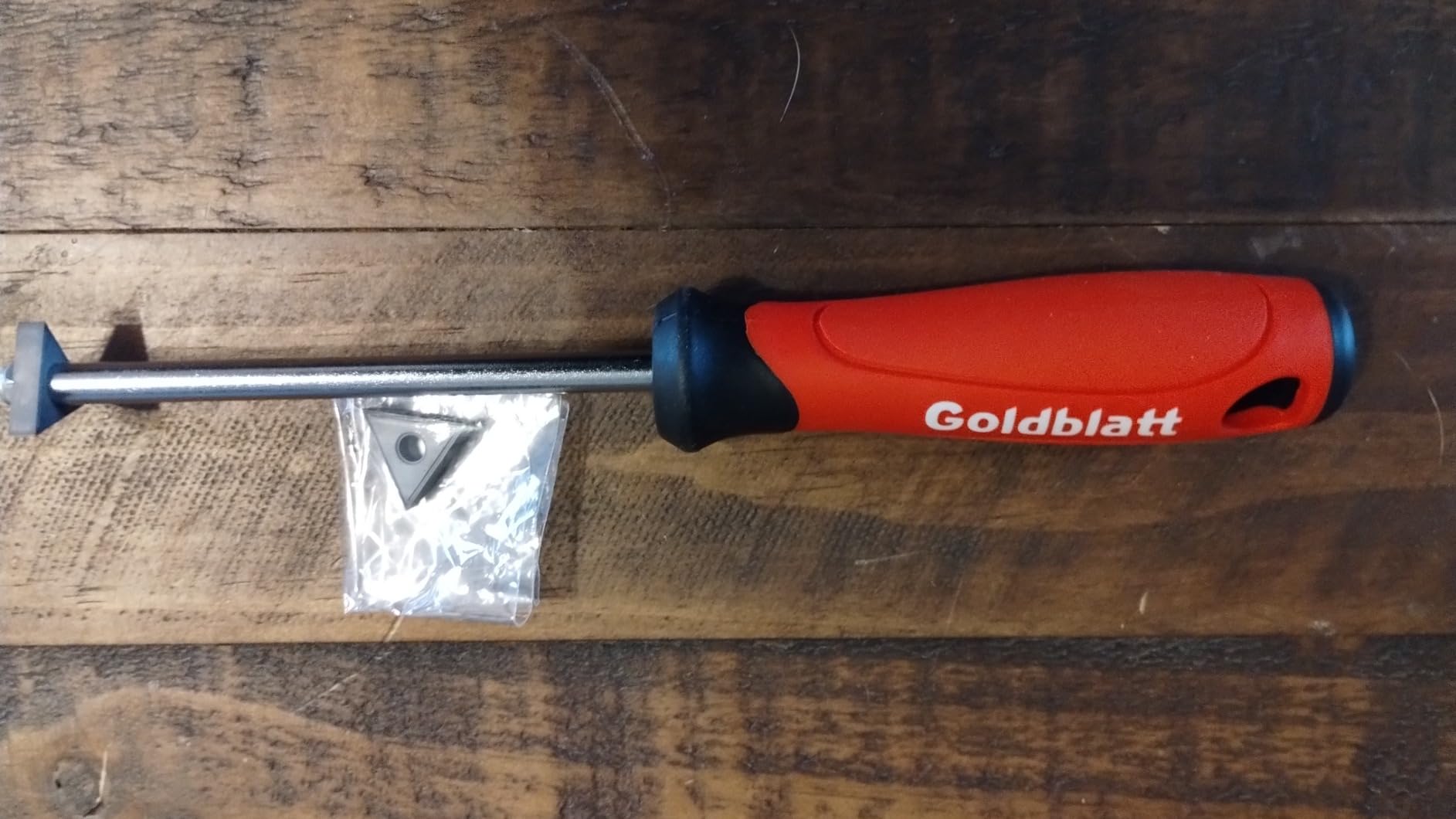 Goldblatt Grout Removal Tool with Replacement Carbide Tip - Professional Grout Cleaner, Caulking Remover, Scraper with Soft-Grip Handle customer photo 2