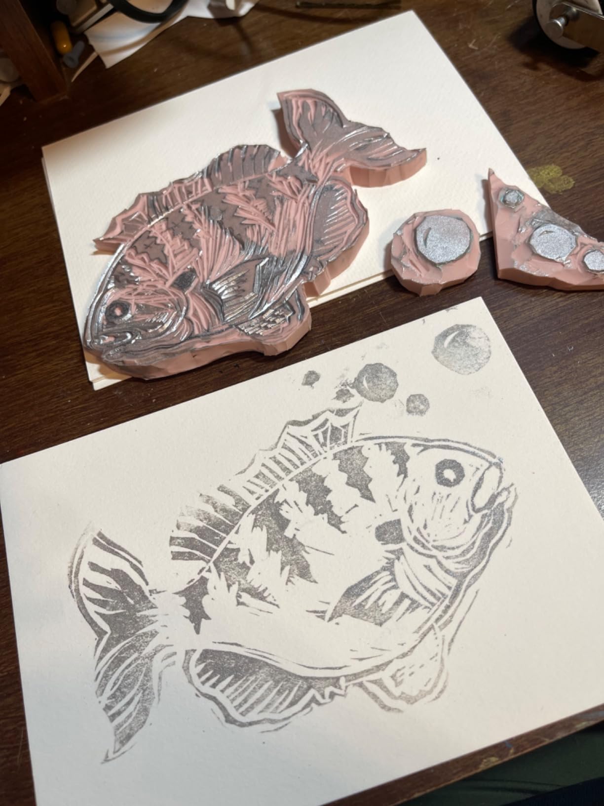 Linocut Kit for Printmaking & Stamp Carving - 4Pcs 4