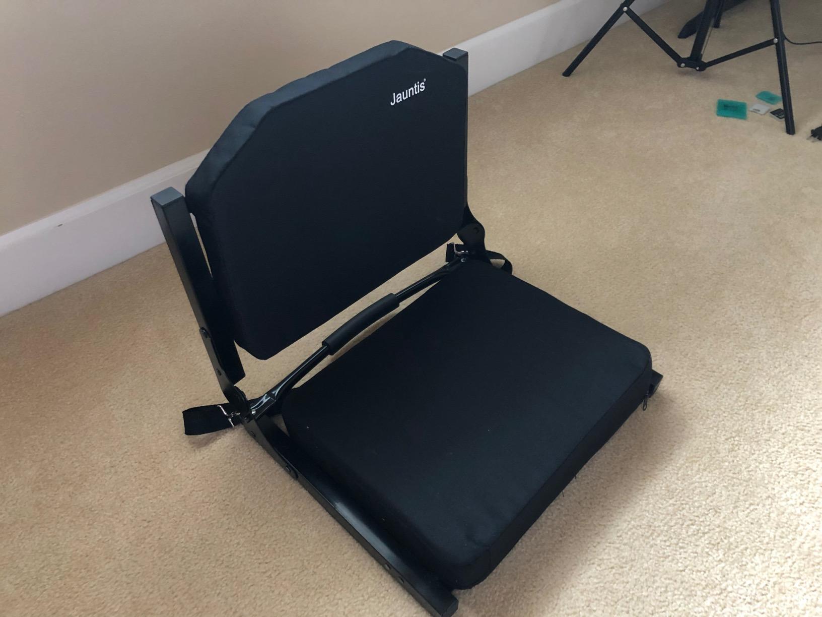 Stadium Seats for Bleachers, Bleacher Seats with Ultra Padded Comfy Foam Backs and Cushion, Wide Portable Stadium Chairs with Back Support customer photo 1