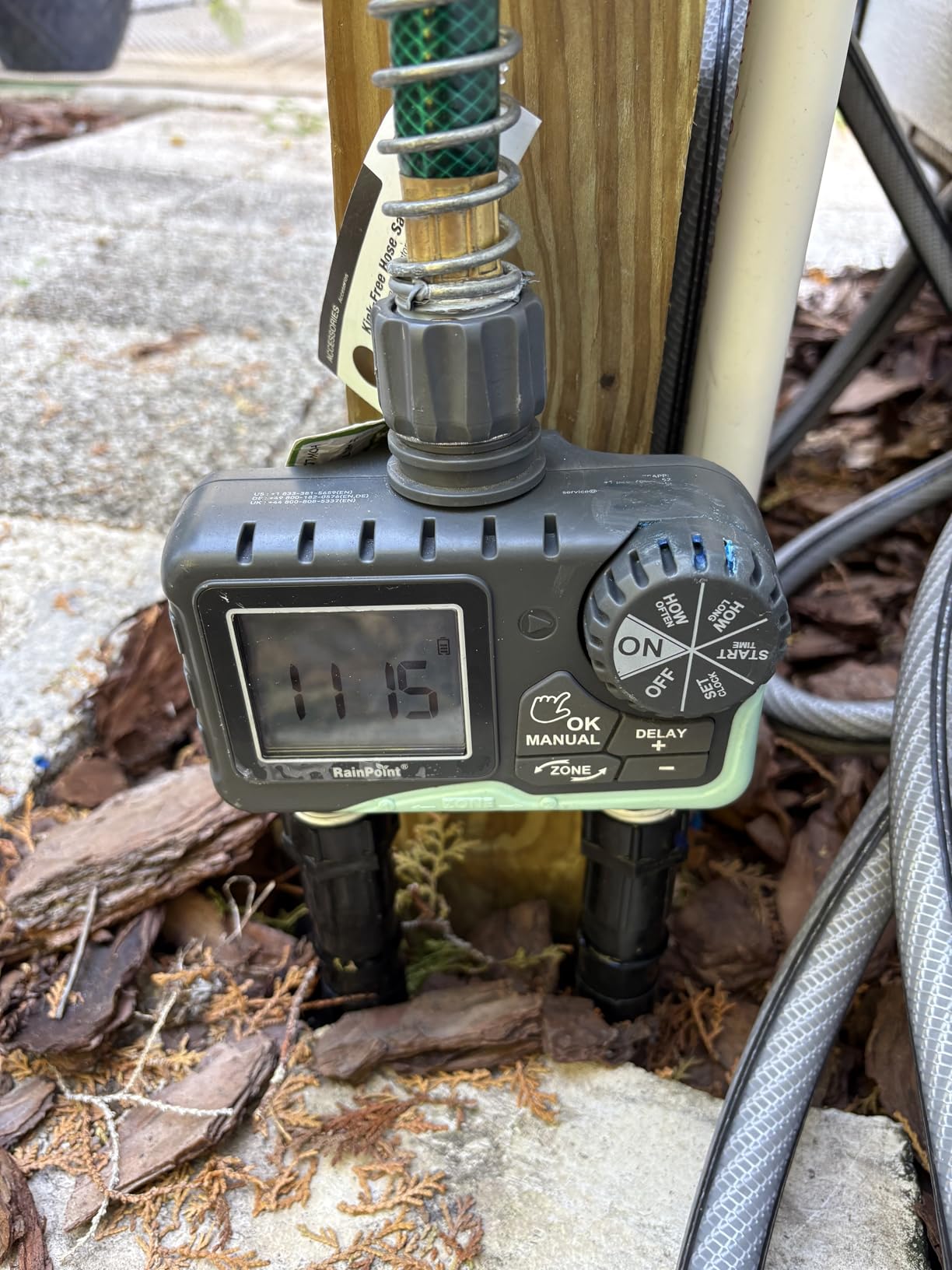 RAINPOINT Water Timer for Garden Hose - 2 Zone Sprinkler Timer customer photo 2