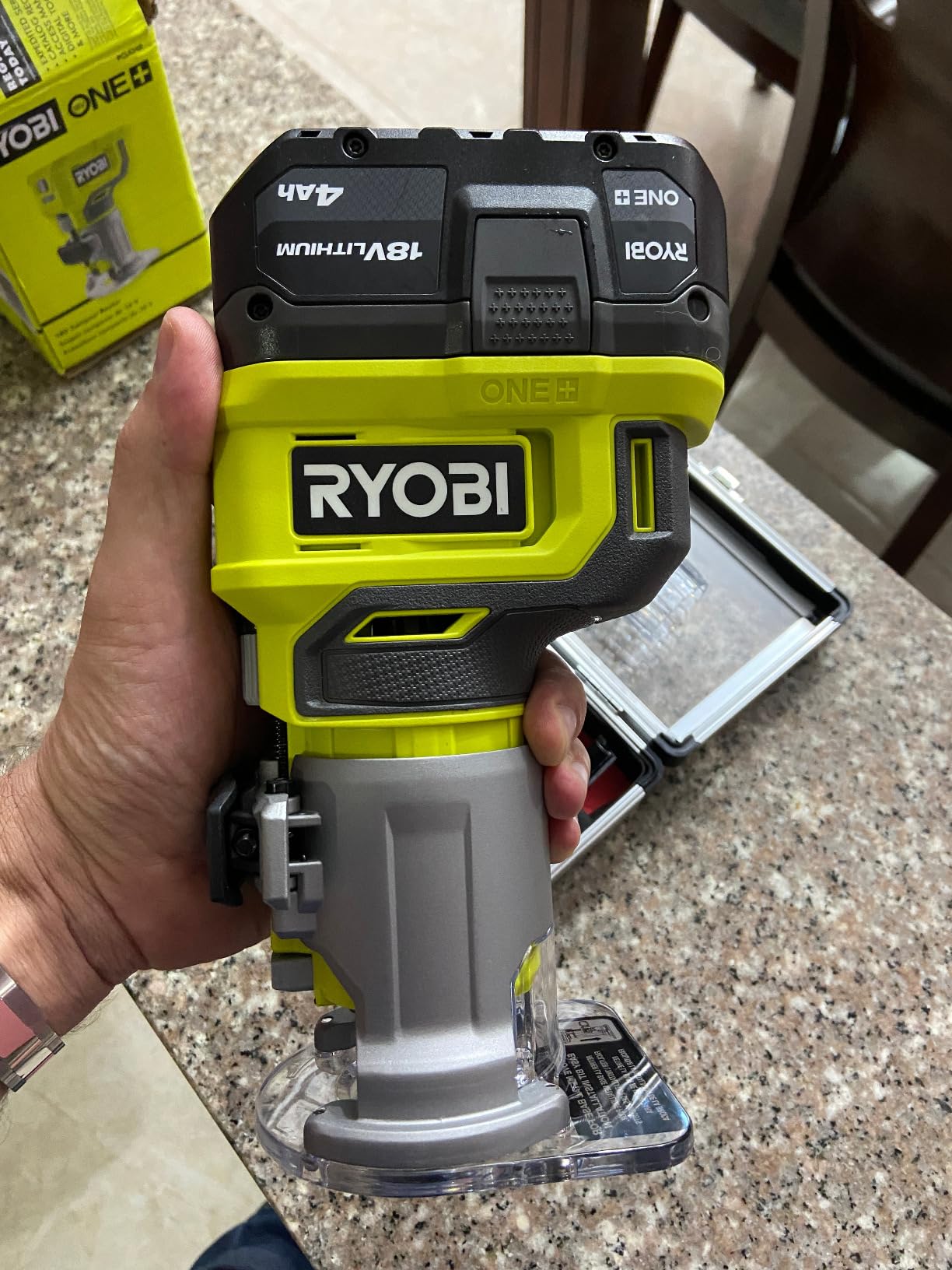 RYOBI ONE+ 18V Cordless Compact Fixed Base Router Tool Only (PCL424B) customer photo 1