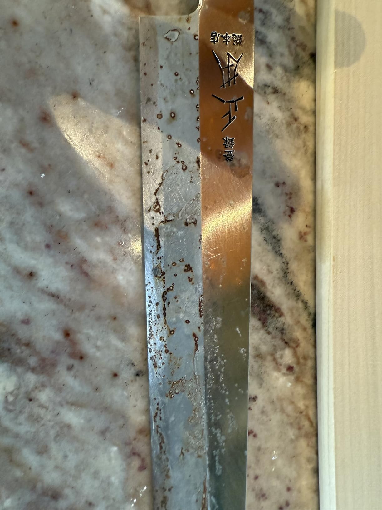 MASAMOTO KS Japanese Yanagiba Sushi Knife with Sheath 9.5