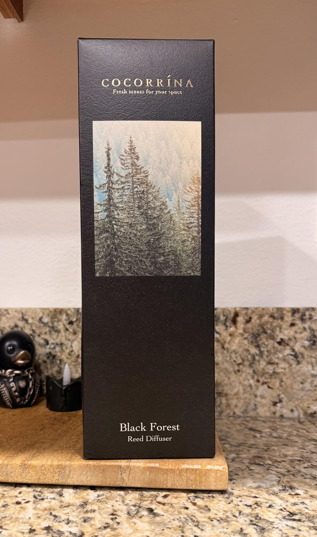 Cocorrína Reed Diffuser Sets, 6.7 fl oz. Black Forest Diffuser with Sticks Home Fragrance Reed Diffuser for Bathroom Shelf Decor customer photo 2