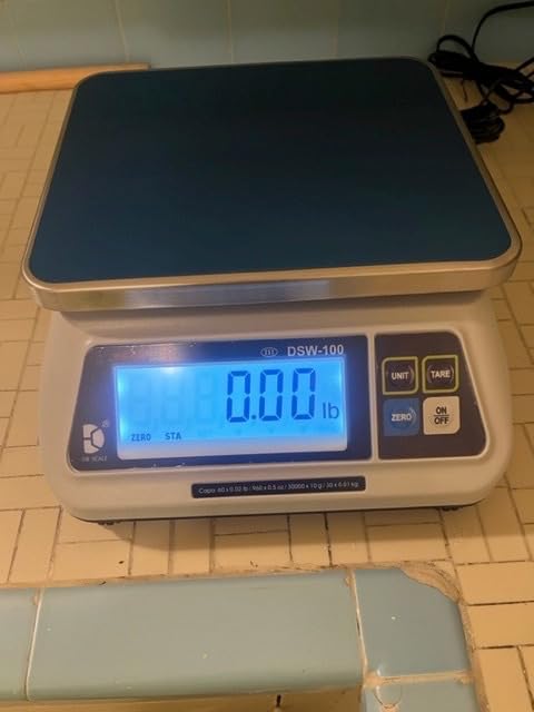 VisionTechShop DSW-100 Portion Food Scale with Single LCD Display, Stainless Steel Platter, 60lb Capacity, 0.02lb Readability, Lb/Oz/Kg/g Switchable, NTEP COC #22-007, NSF Certified customer photo 1