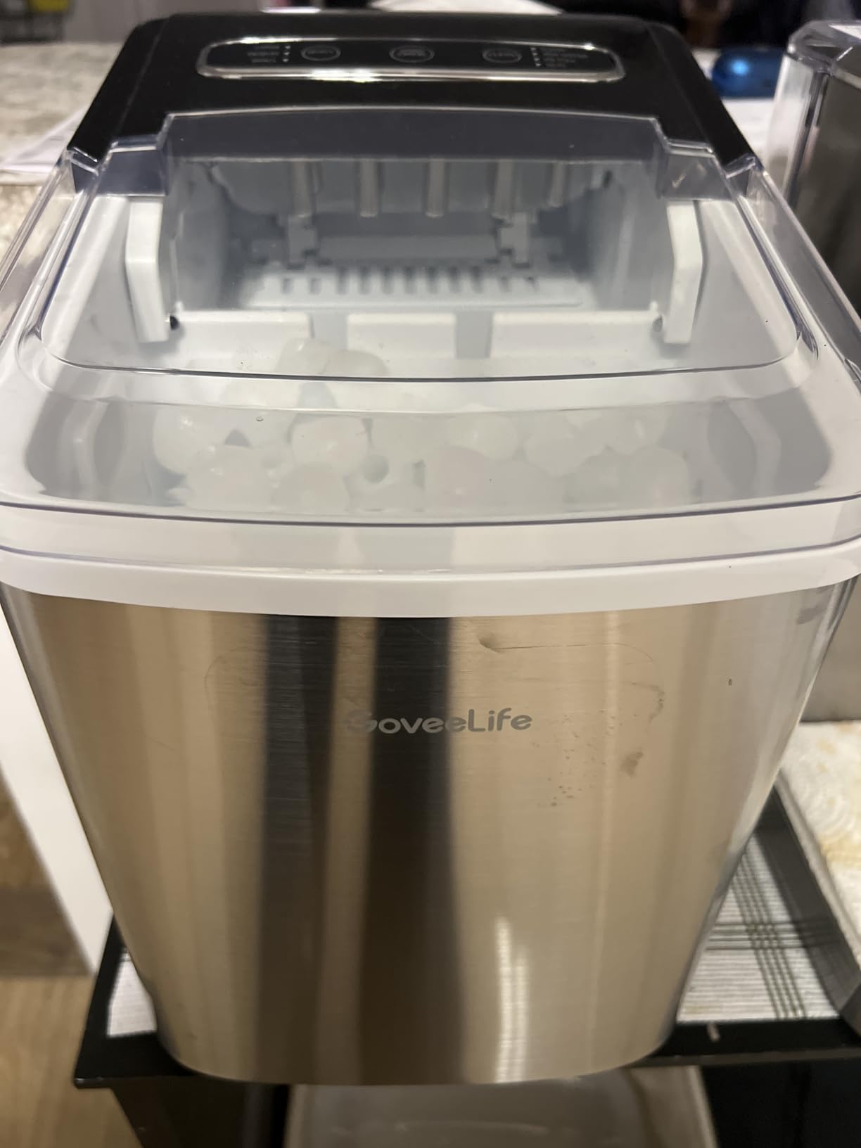 GoveeLife Smart Countertop Ice Makers, Portable Ice Maker Machine with Self-Cleaning, 6 Mins 9 Bullet Ice, 26lbs/24Hrs, Voice Remote customer photo 1