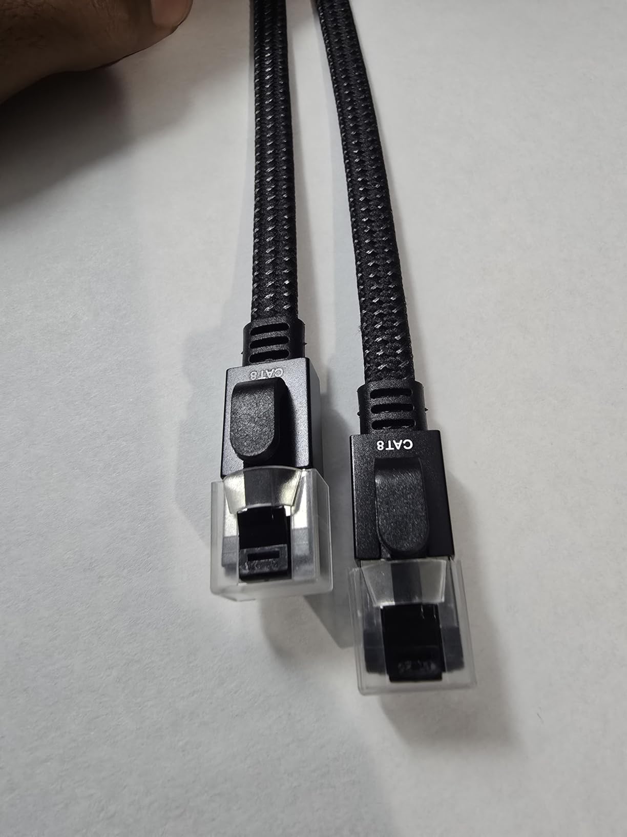 Smolink Ethernet Cable 50 ft, Cat 8 Ethernet Cable with 40Gbps 2000Mhz High Speed Ethernet Cable, Shielded Heavy Duty SFTP RJ45 LAN Cable Patch Cord for Modem Router Gaming PC PS4/5/6 Xbox, Black customer photo 2