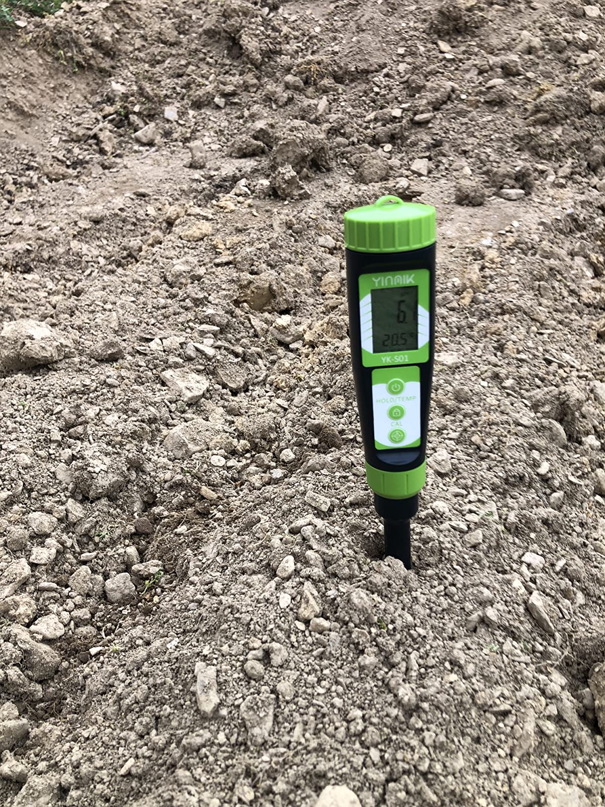 YINMIK Digital Soil pH Meter for Gardeners, Soil Direct pH Tester for Plant Care, Measure pH of Solution Potting Soil Growing Media,Great for Indoor,Greenhouse,Outdoor,Garden, Lawn, Farming, Yard Use customer photo 1