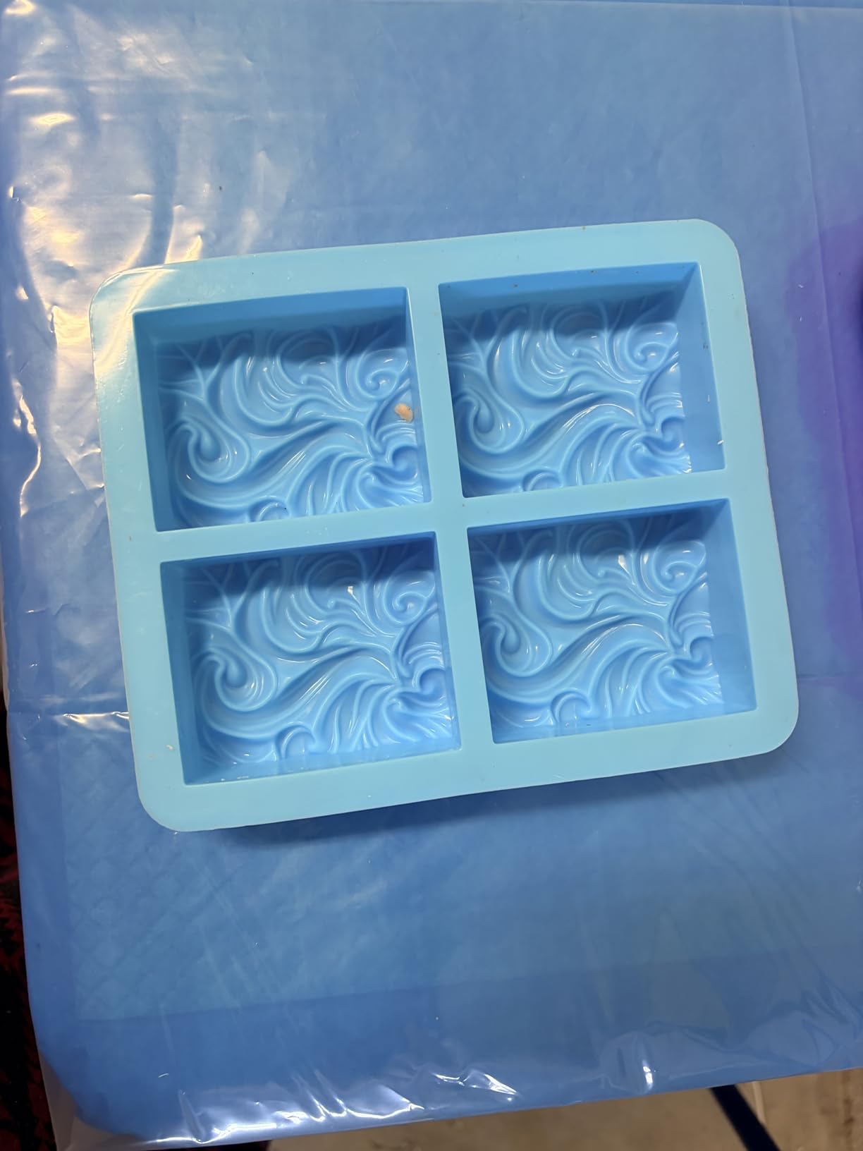 Sakolla 2 Pack 6 Cavity Bee Silicone Soap Molds Rectangle Oval Honeycomb Silicone Molds Loaf Handmade Molds for Soap Making Supplies DIY Wax Melts, Beeswax, Cake Chocolate Bakeware customer photo 2