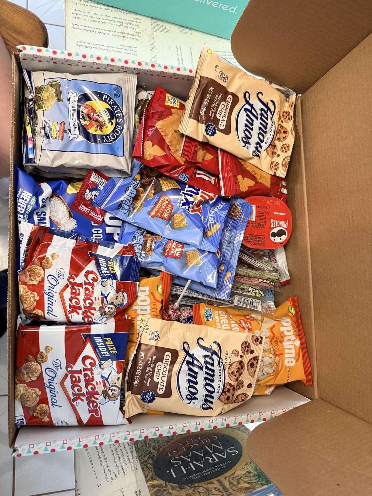 Gift A Snack - Easter Treats, Snack Box Variety Pack Care Package + Greeting Card (40 Count) Birthday Sweet Treats Gift Basket, Candies Chips Crackers Bars Office Food Assortments & Variety Gifts customer photo 1