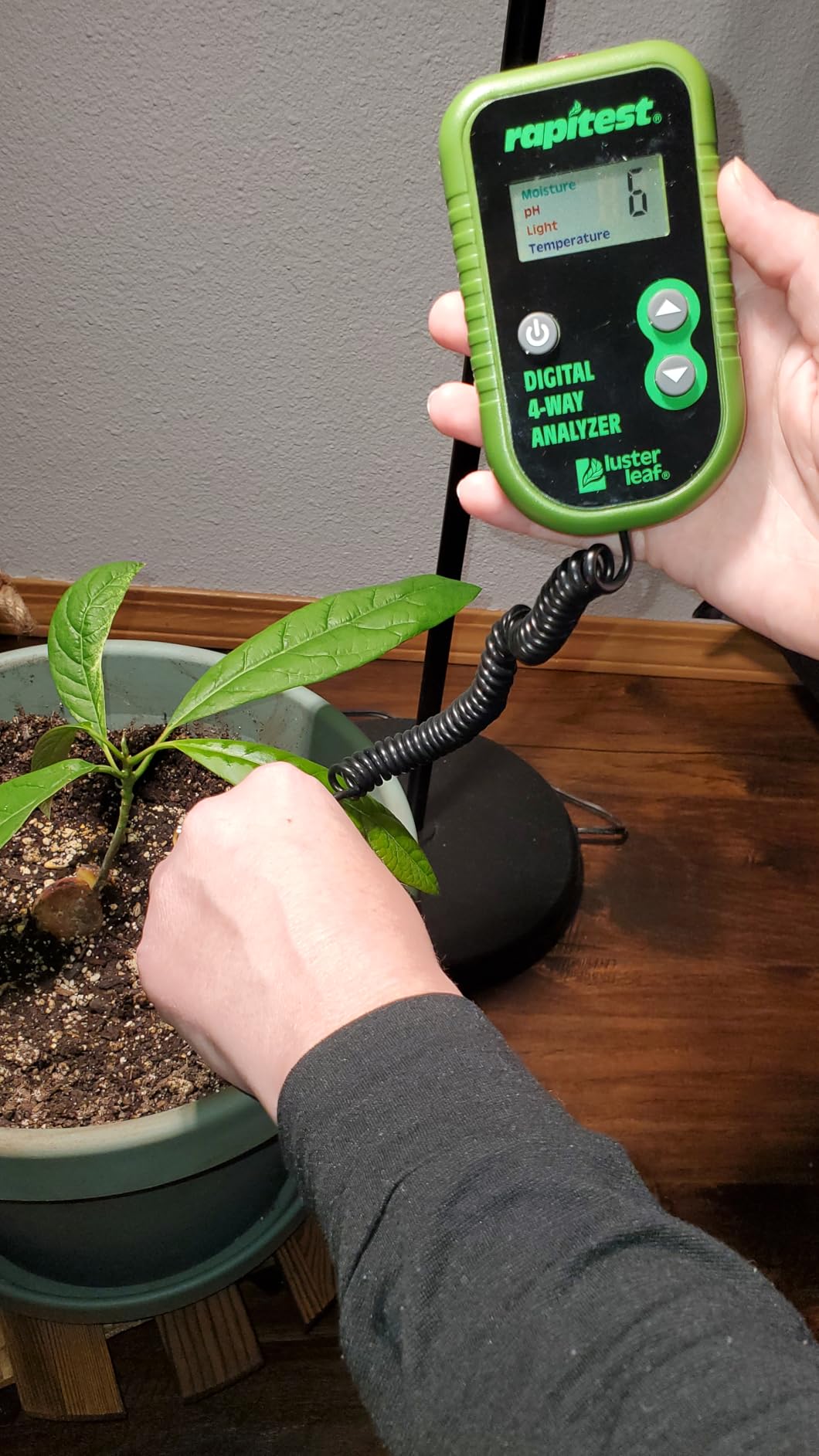Luster Leaf Rapitest 4-Way Digital Soil Analyzer for pH, Moisture, Temperature, and Light - Designed and Engineered in the USA customer photo 1