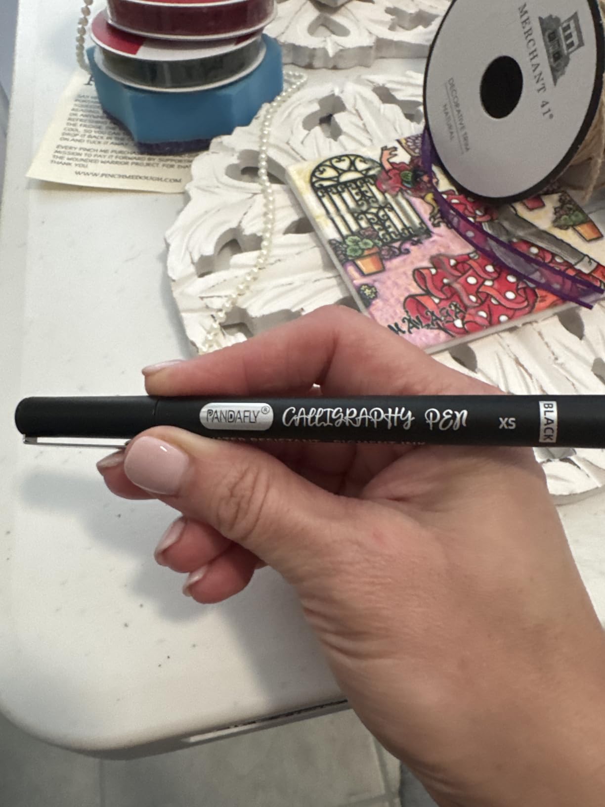 PANDAFLY Calligraphy Pen, 10 Size Calligraphy Pens for Writing, Brush Pens Calligraphy Set for Beginners, Hand Lettering Pen for Art Drawing customer photo 1