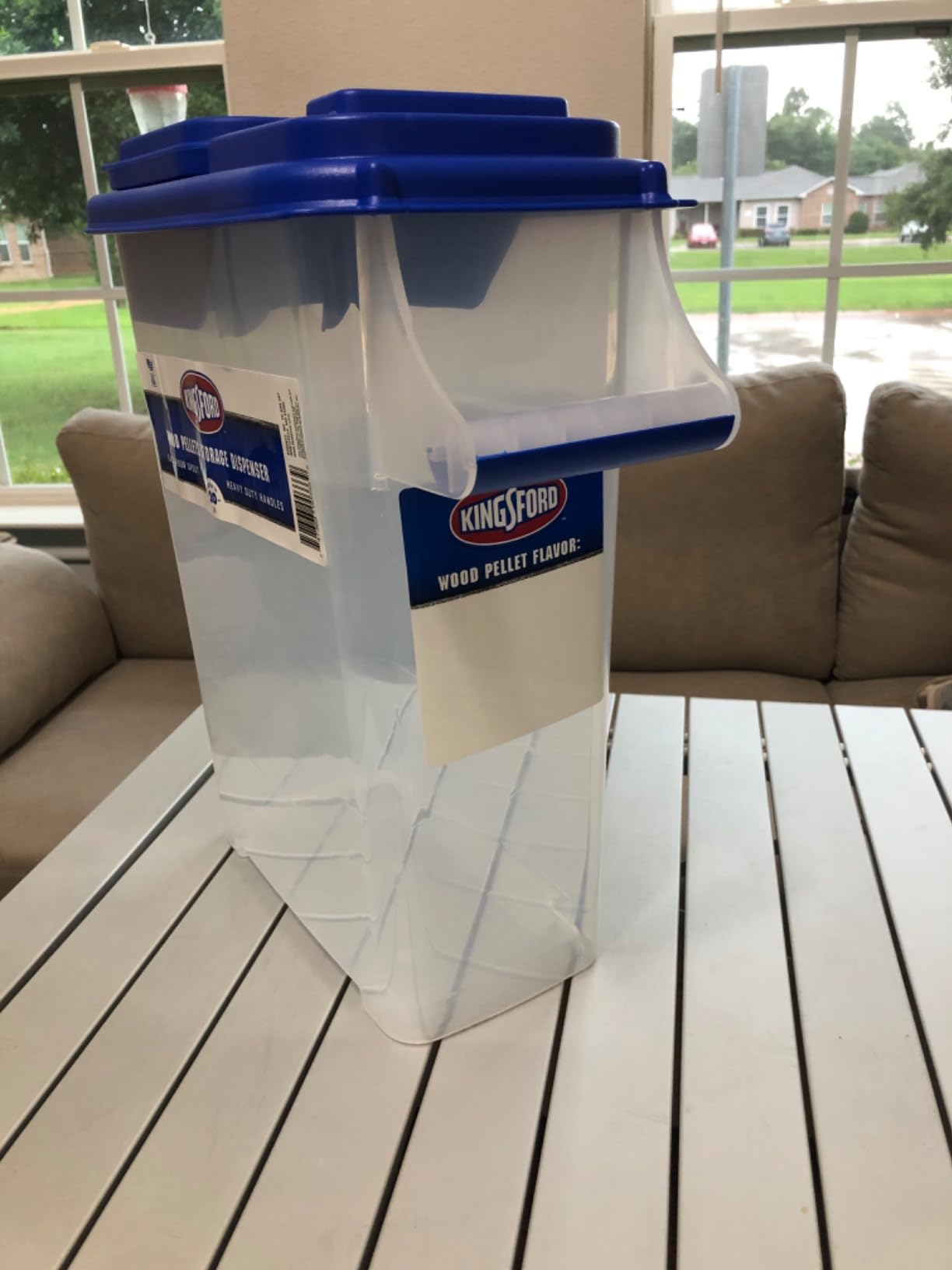 Kingsford Wood Pellet Storage Containers - Heavy Duty Airtight Container for Outdoor Grill and Smoker - 20 lb Capacity customer photo 1