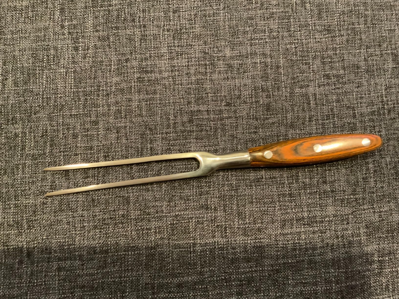 IMEEA 11.5 Inch Meat Fork Stainless Steel Carving Fork with Wooden Handle Two Prong Fork customer photo 2