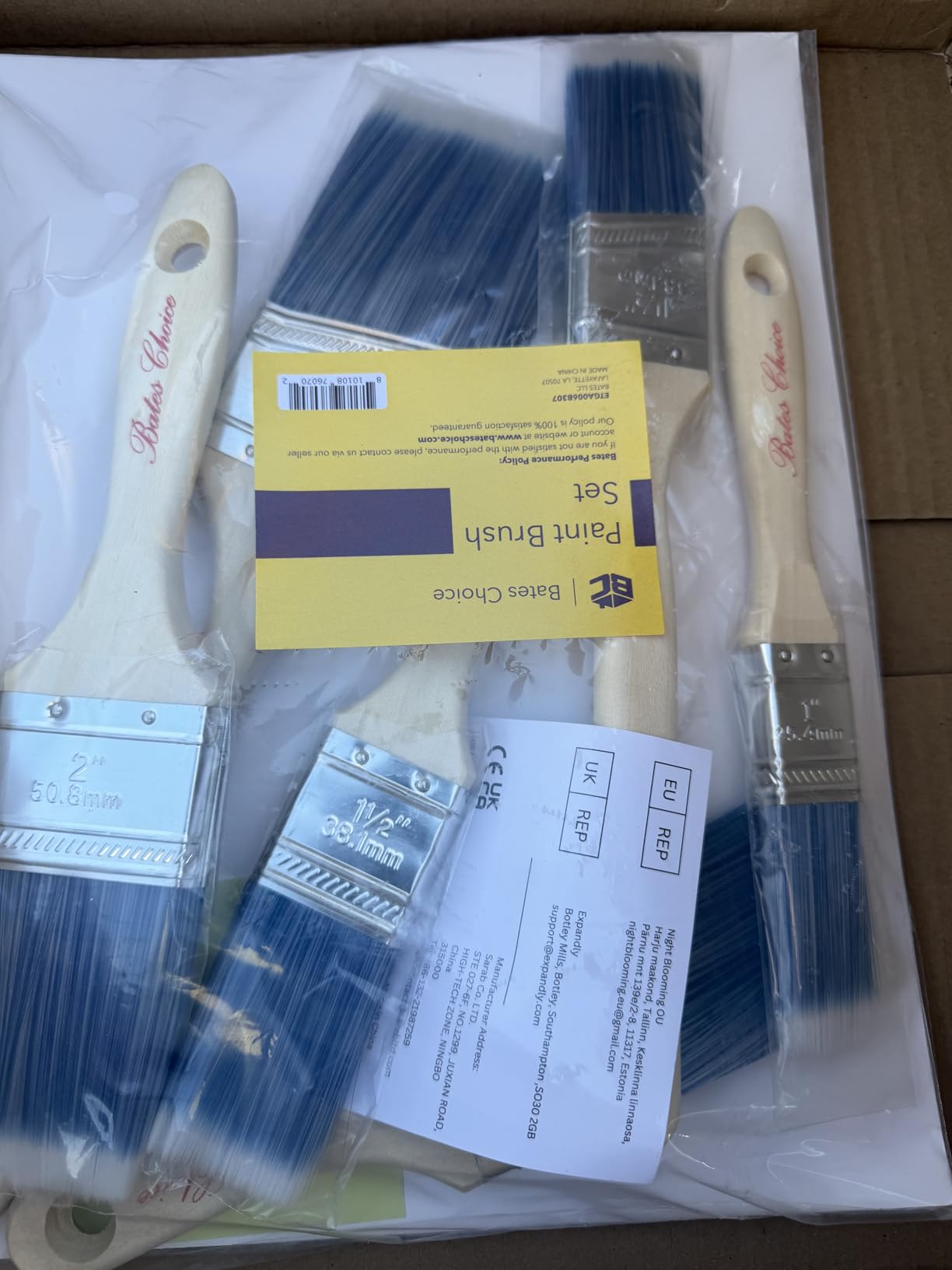 Bates- Paint Brushes, 6 Pack, Treated Wood Handle, Paint Brushes for Walls, Stain, Furniture customer photo 1