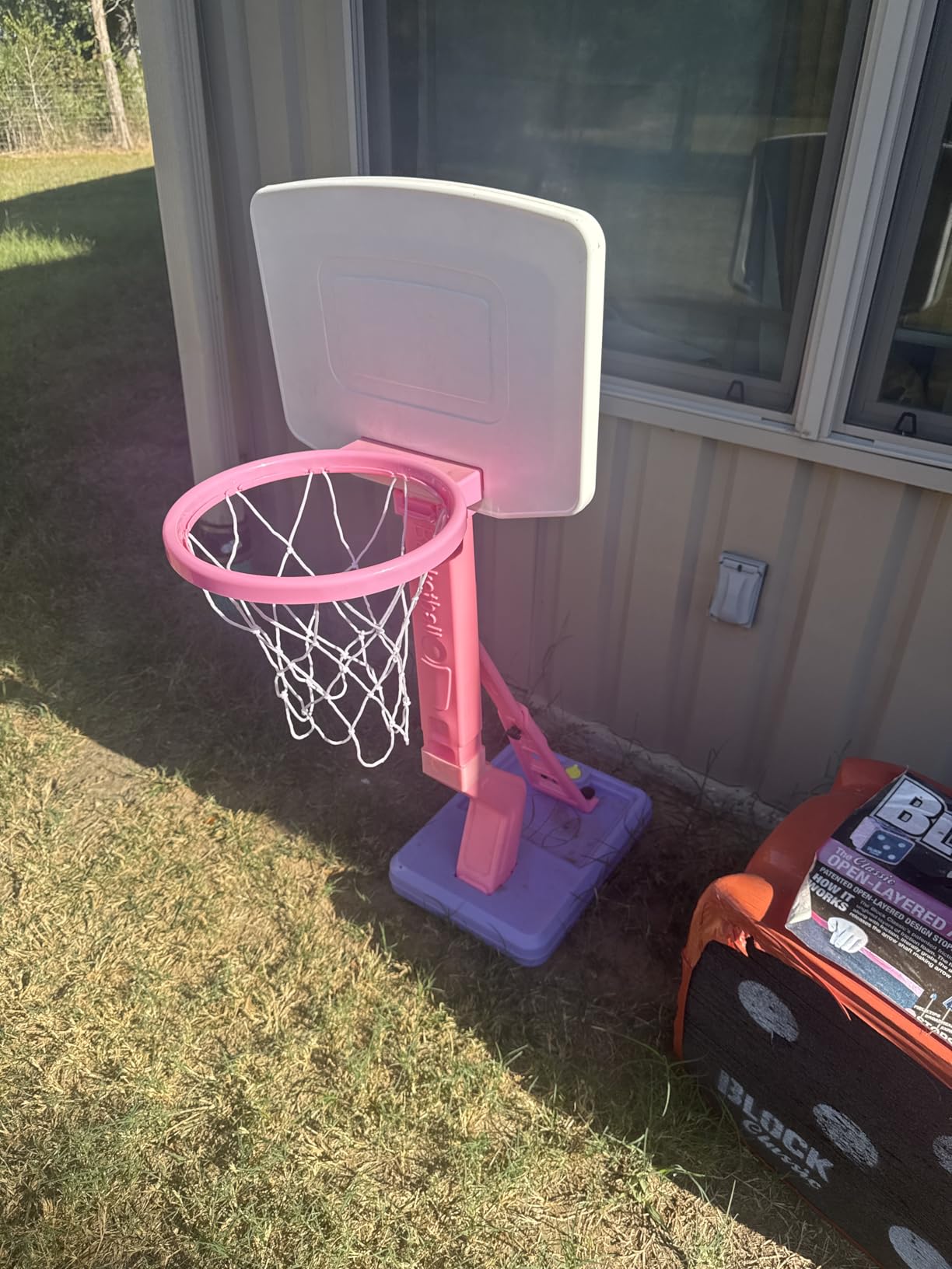 Toddler Basketball Hoop Indoor Mini Adjustable Basketball Goal with Ball Pump Outdoor Toys Backyard Game Outside Pool Basketball Toys for 3 4 Year Old Boy Girl Kid Toy Age 4-8 Birthday Gift customer photo 2