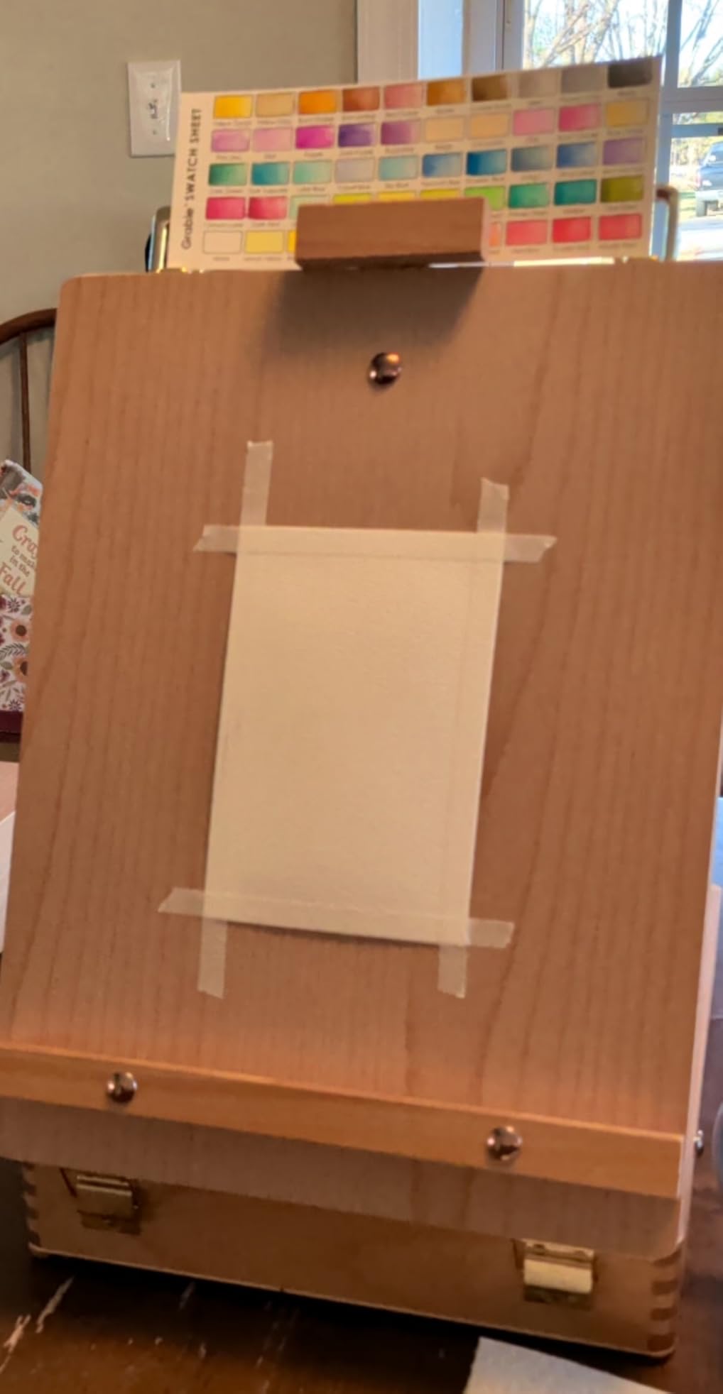 ARTIFY Adjustable Beechwood Tabletop Painting Easel, Wooden Sketch Box Easel, Desktop Artist Easel for Drawing customer photo 1