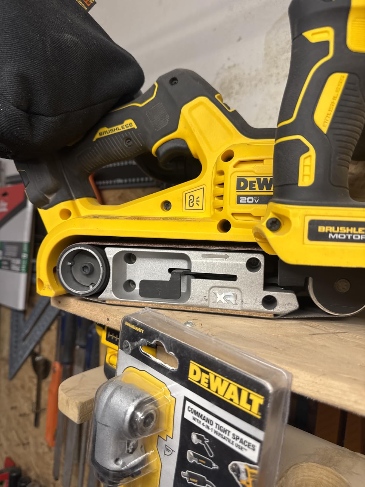 DEWALT 20V MAX Belt Sander, Cordless, Brushless, Tool Only (DCW220B) customer photo 1