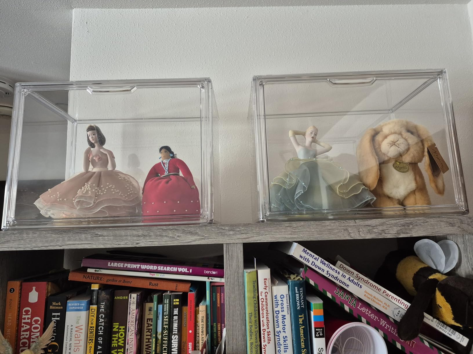 Attelite Clear Acrylic Display Case, Display Storage Box Countertop with Magnetic Door, Stackable Dustproof Protection Showcase for Action Figures, Collectibles customer photo 1