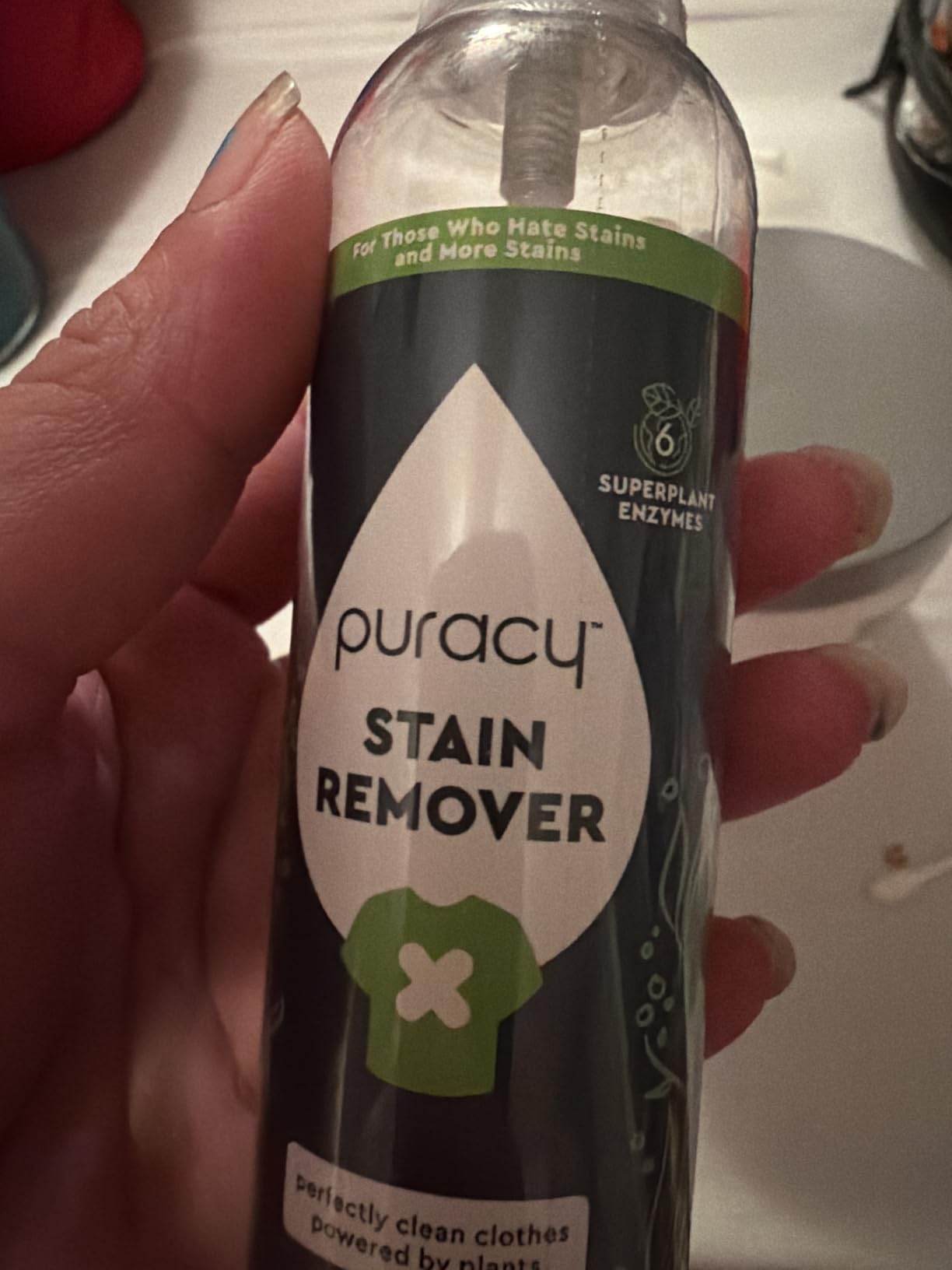 Puracy Stain Remover, Travel and Laundry Stain Cleaner for Clothes, Baby Essentials, Kids Stains, Oil and Fabric Spot Cleaner, Unscented (Stain Remover Spray, 12 fl oz) customer photo 1