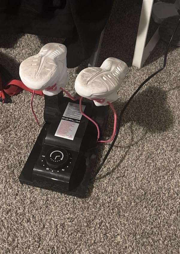 FORLIM Boot Dryer for Work Boots, Shoe Dryer with Heat Blower, Glove Dryer & Boot Warmer - 180° Adjustable Dry Rack - Telescopic Bendable Dry Ports - Intelligent Timer customer photo 2