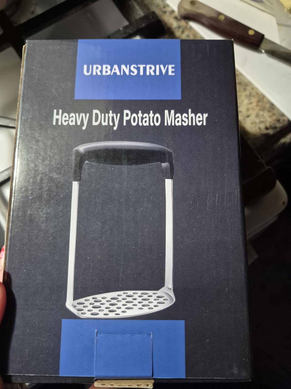 Upgraded Potato Masher, Durable Non-break Handle, Rust-proof, Dishwasher safe, Heavy duty 304 Stainless Steel customer photo 1
