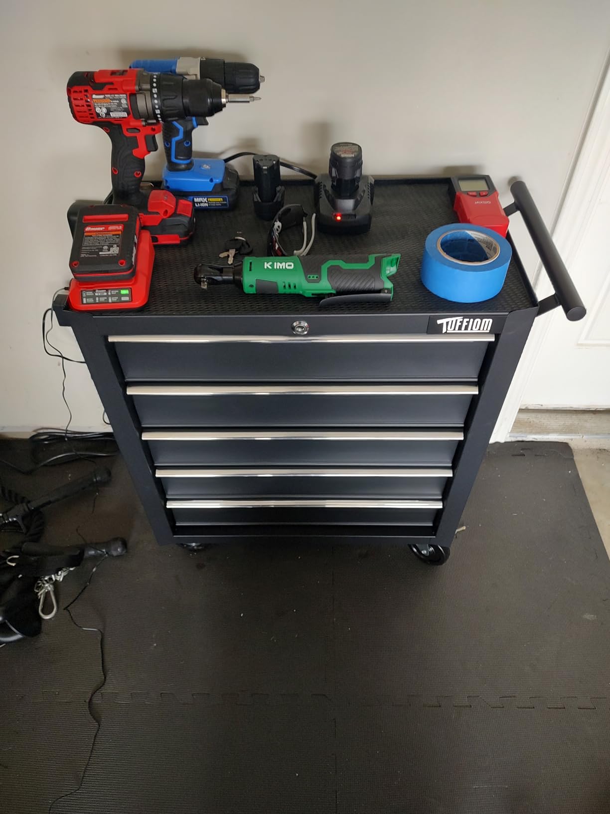 TUFFIOM 5-Drawer Rolling Tool Chest with Lockable Wheels customer photo 1