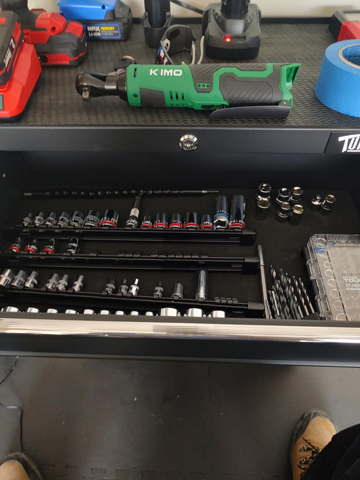 TUFFIOM 5-Drawer Rolling Tool Chest with Lockable Wheels customer photo 2