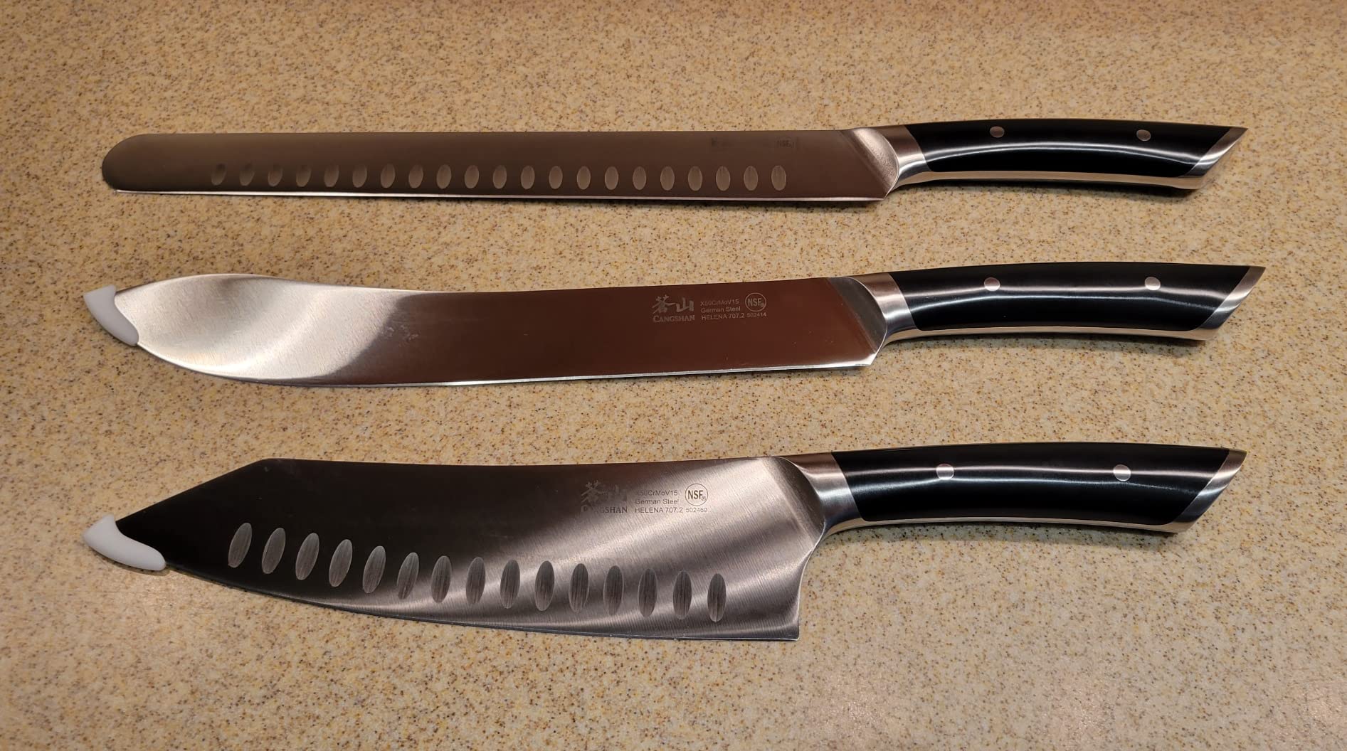 Cangshan HELENA Series German Steel Forged BBQ Knife Set (Black, 9-Piece Bag Set) customer photo 1