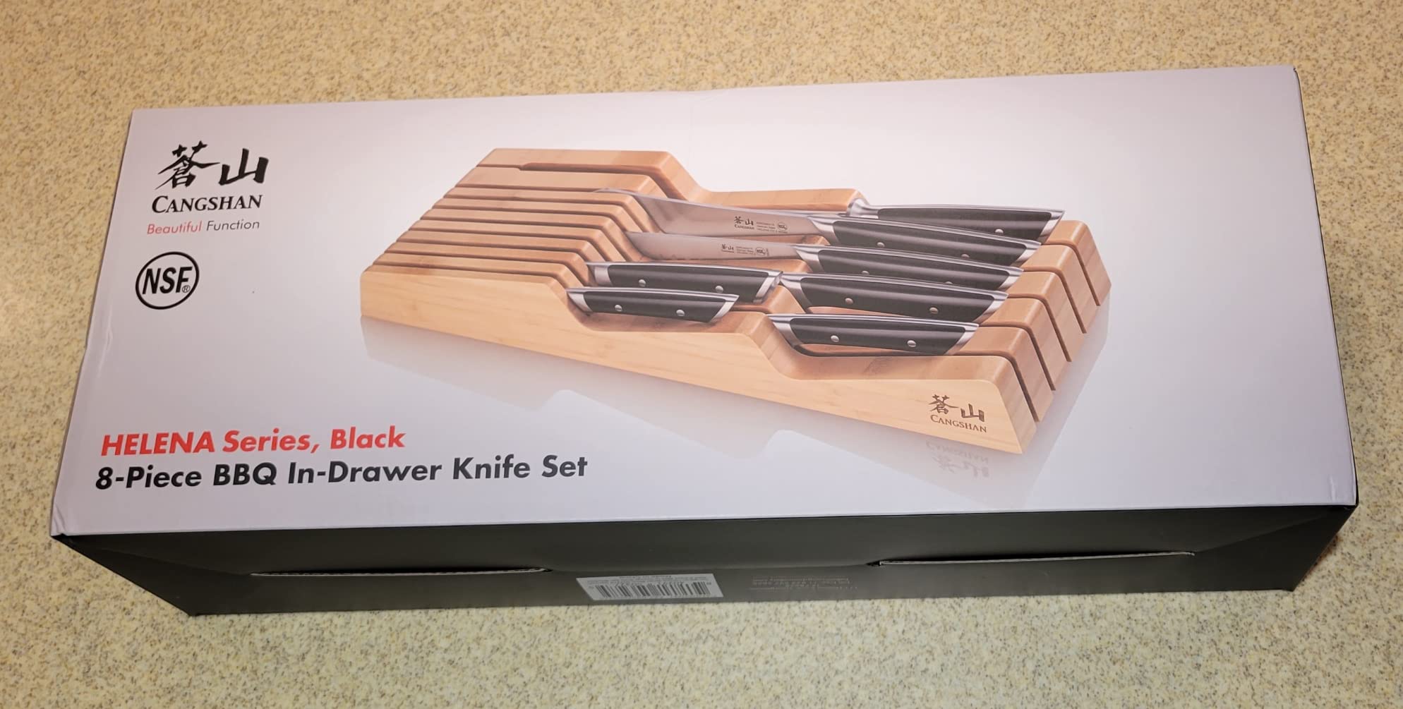 Cangshan HELENA Series German Steel Forged BBQ Knife Set (Black, 9-Piece Bag Set) customer photo 2