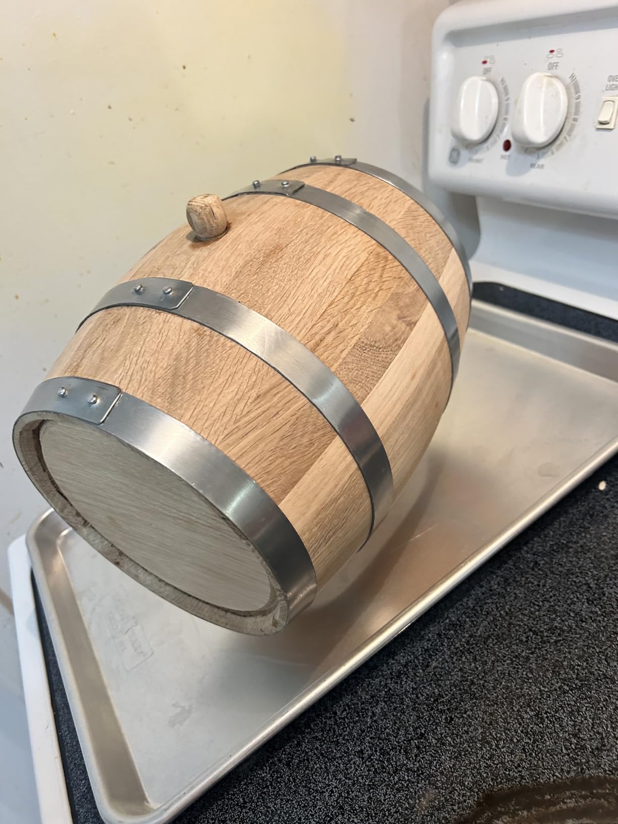 2.5 Gallon Oak Barrel - Wooden Whiskey Barrel Wine Barrel (10 Liter) For The Home Brewer, Distiller, Wine Maker - New American Oak Barrels for Aging Whiskey, Bourbon, Mead (HERITAGE SERIES) customer photo 2