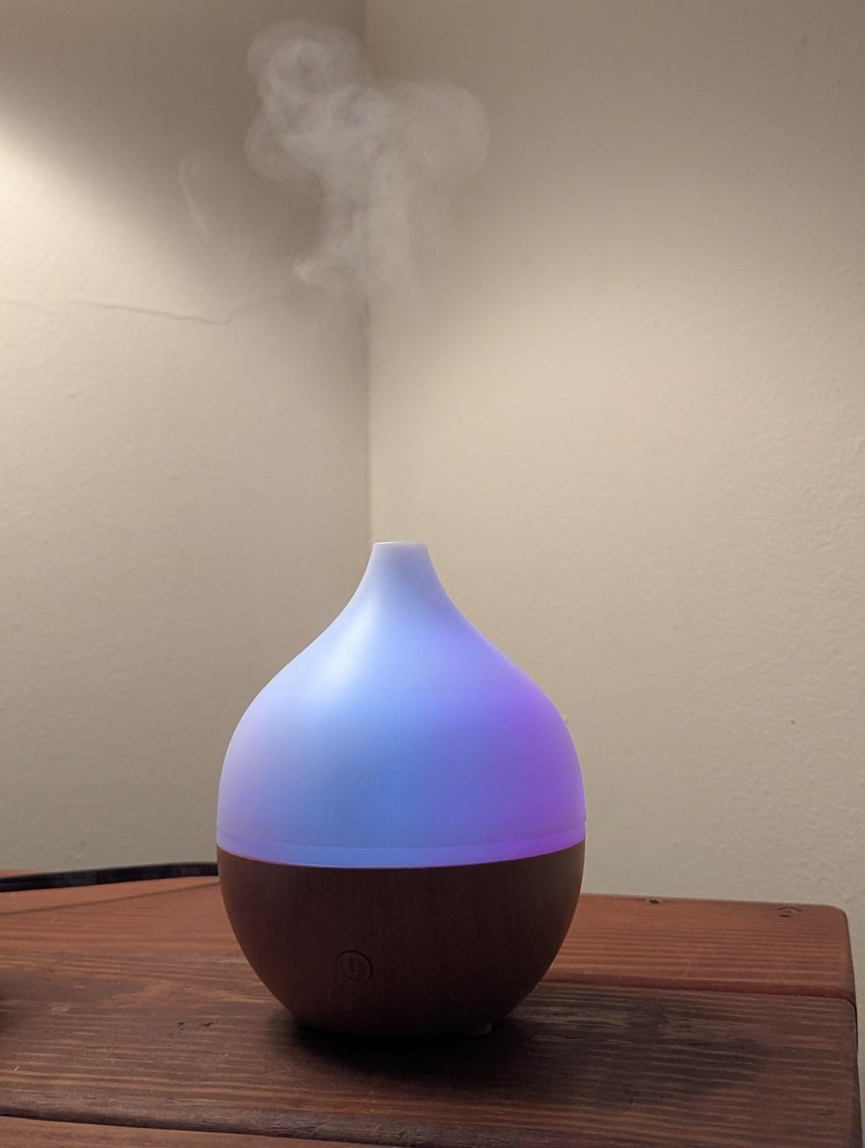 SALKING Essential Oil Diffuser, 100ml Small Aromatherapy Diffuser with Auto Shut-Off Function, Ultrasonic Diffusers for Essential Oils, Cool Mist Humidifier with Warm White Lights, for Office Home customer photo 1