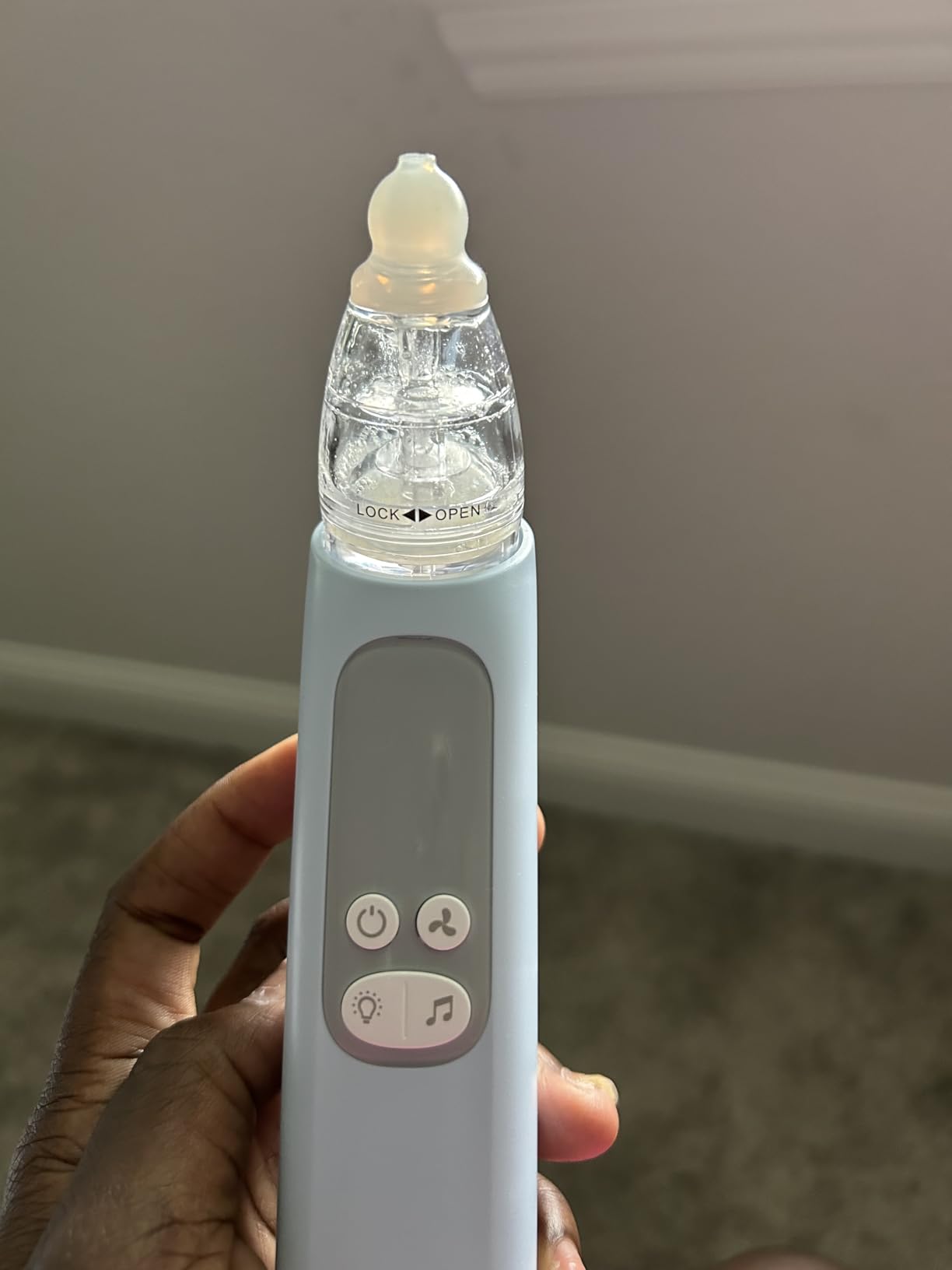 X-Bosak Nasal Aspirator for Baby, Electric Nose Sucker for Baby, Snot Sucker with 5 Levels Suction, Soothing Light & Nursery Rhymes customer photo 1