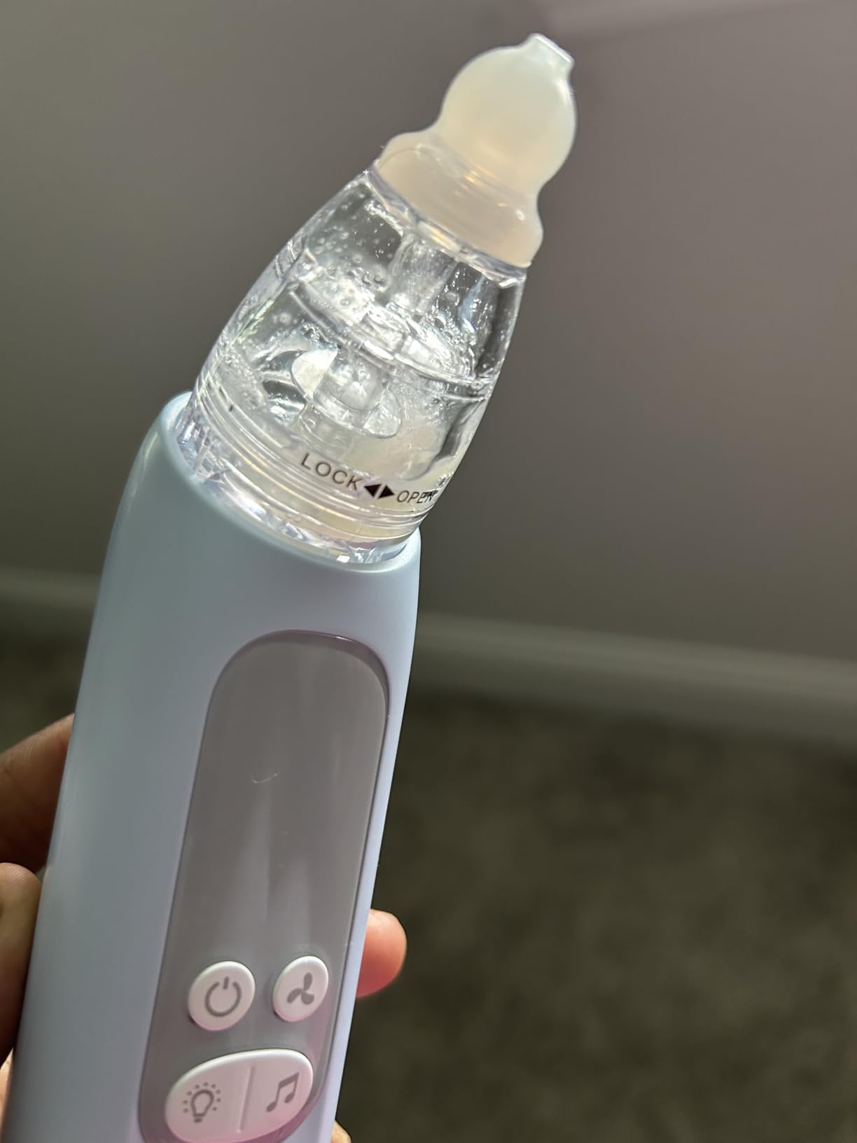 X-Bosak Nasal Aspirator for Baby, Electric Nose Sucker for Baby, Snot Sucker with 5 Levels Suction, Soothing Light & Nursery Rhymes customer photo 2