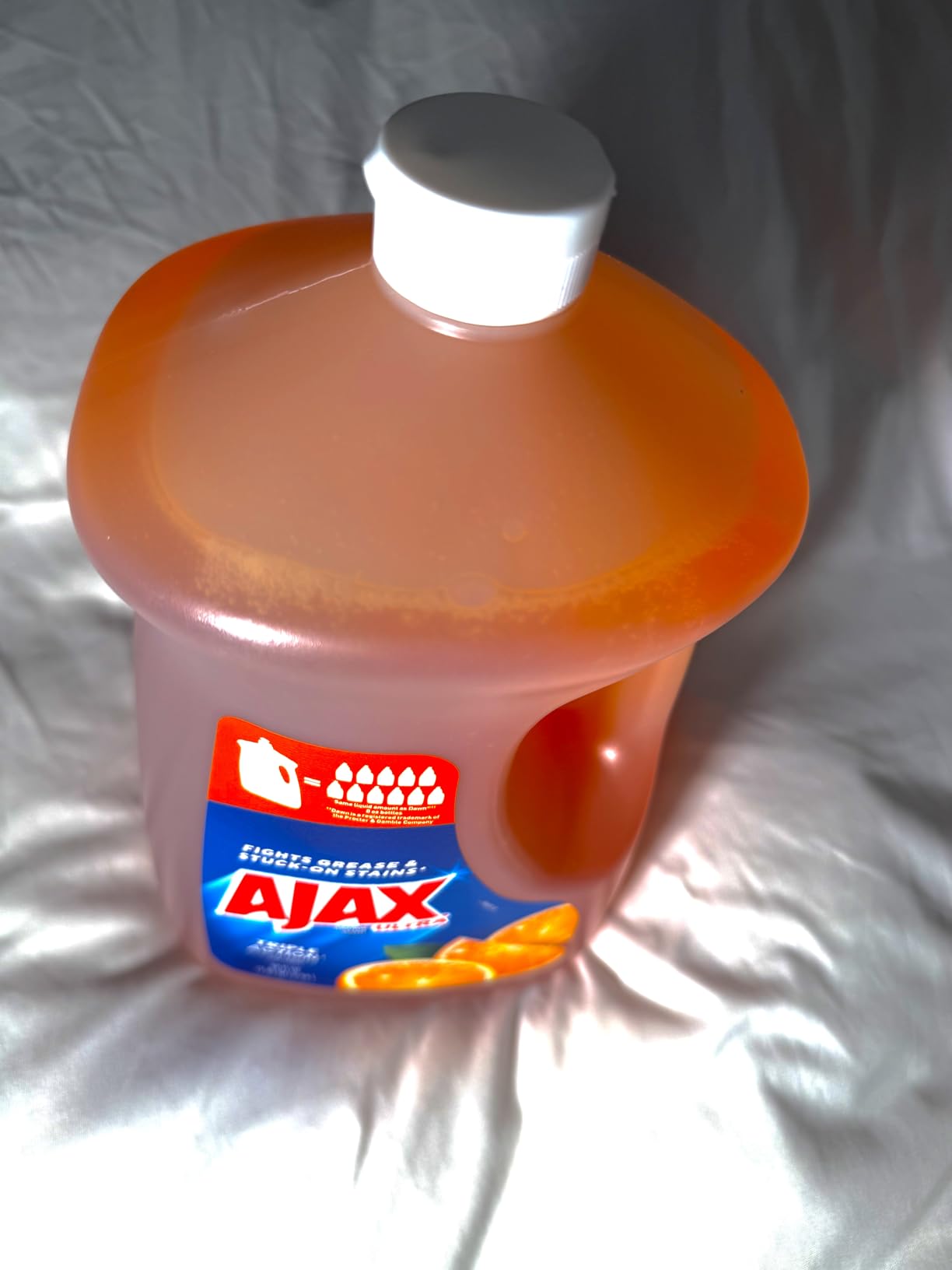 Ajax Ultra Liquid Dish Soap Vinegar and Lime Scent, Sparkling Clean Dishes, 90 fl oz Bottle customer photo 1