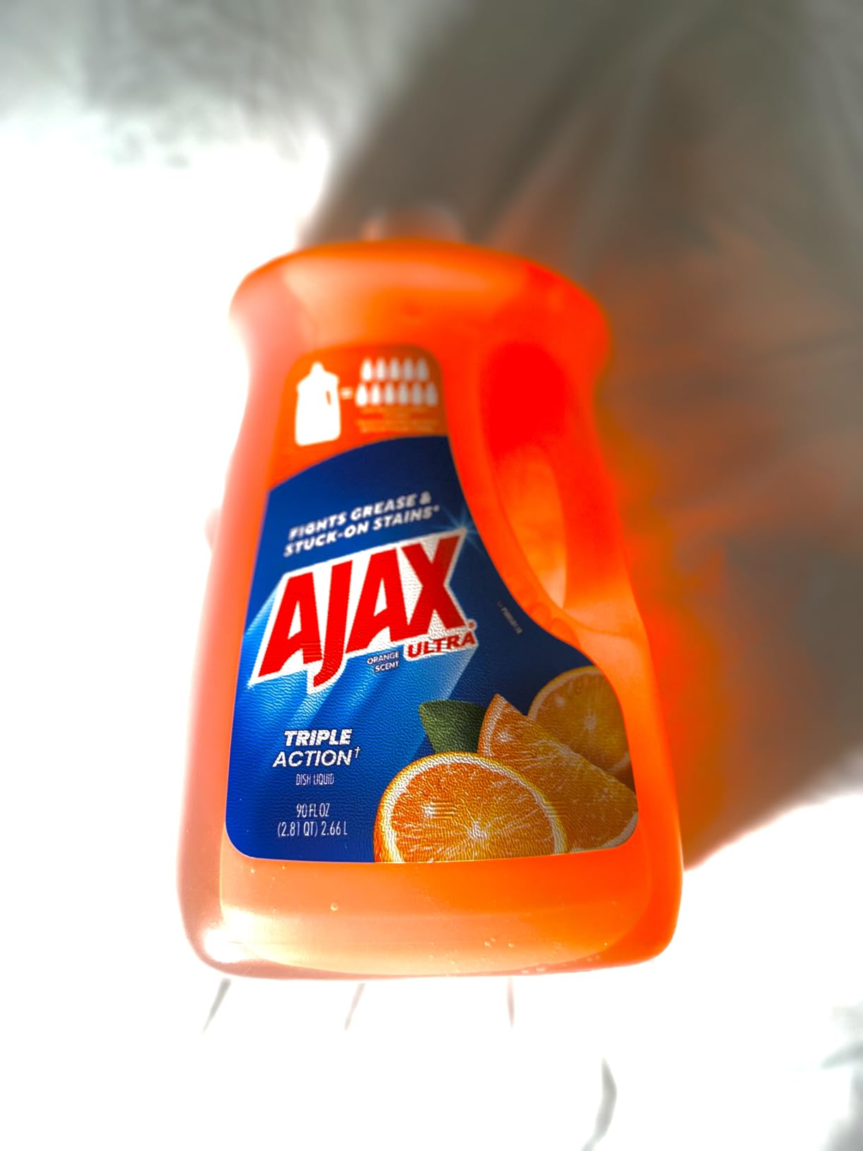 Ajax Ultra Liquid Dish Soap Vinegar and Lime Scent, Sparkling Clean Dishes, 90 fl oz Bottle customer photo 2