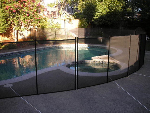 WaterWarden Safety Fence for Inground Pool 5' x 24' ft, Guards Children and Pets, UL Certified to ASTM F2288, 5 Foot Tall Removable Protection Barrier, Hardware Included, 2 Sets of 5'x12', Black customer photo 2