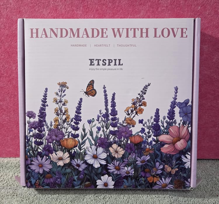 ETSPIL Embroidery Kit for Beginners & Adults, 3-Pack 33-Stitch Practice Samplers, Pre-Stamped Patterns, 7.8 inch Hoop, Floss & Needles, Step-by-Step Guide and Video Tutorials, DIY Needlework Gift customer photo 2