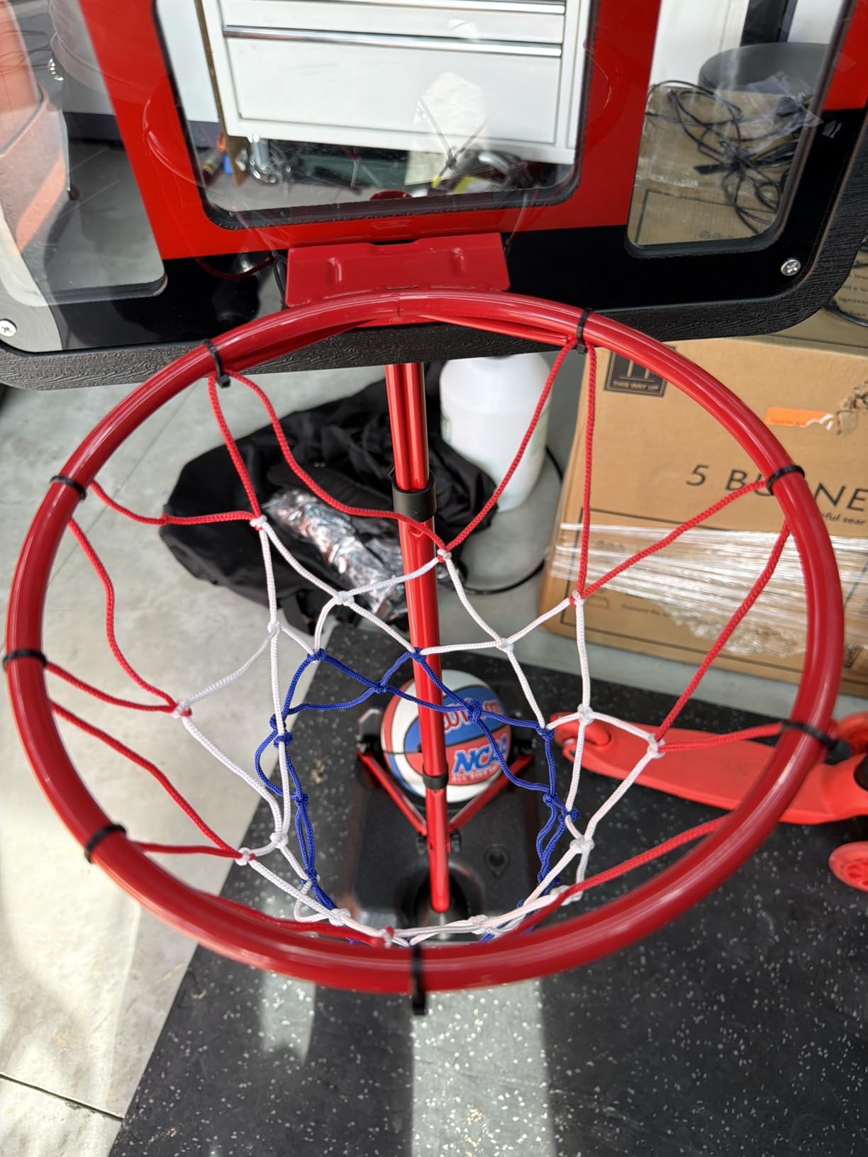 ShyLizard Boys Toy Gifts for 3 4 5 6 7 8 Years Old, Kids Basketball Hoop Adjustable Height 3.5FT-6.2FT, Mini Basketball Hoop for Kids, Basketball Goal Toys Outdoor Indoor Game Gifts for Boys customer photo 2