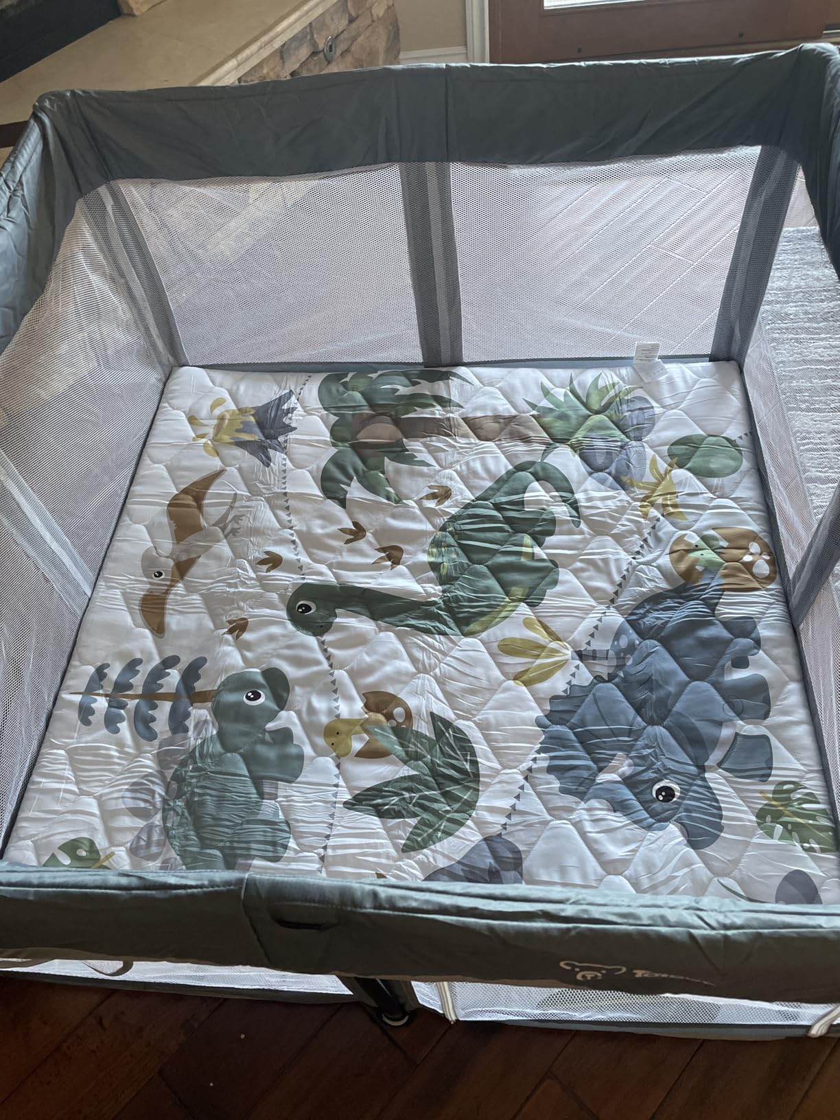 TOREVSIOR Foldable Baby Playpen with Mat, 50