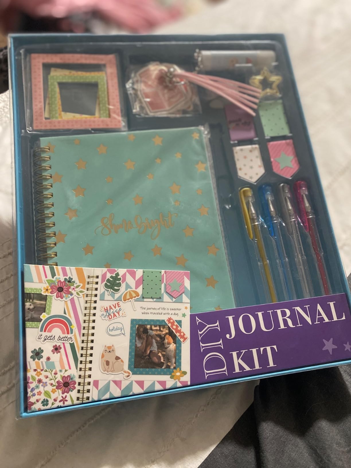 DIY Journal Kit for Girls, Scrapbook & Diary Supplies Set, Birthday Gifts for Teen Girls Craft Sets - Unleash Creativity Journaling Art Crafts Kit - Ideal Gifts for 8 9 10 11 12 13 14 Year Old Girl customer photo 1