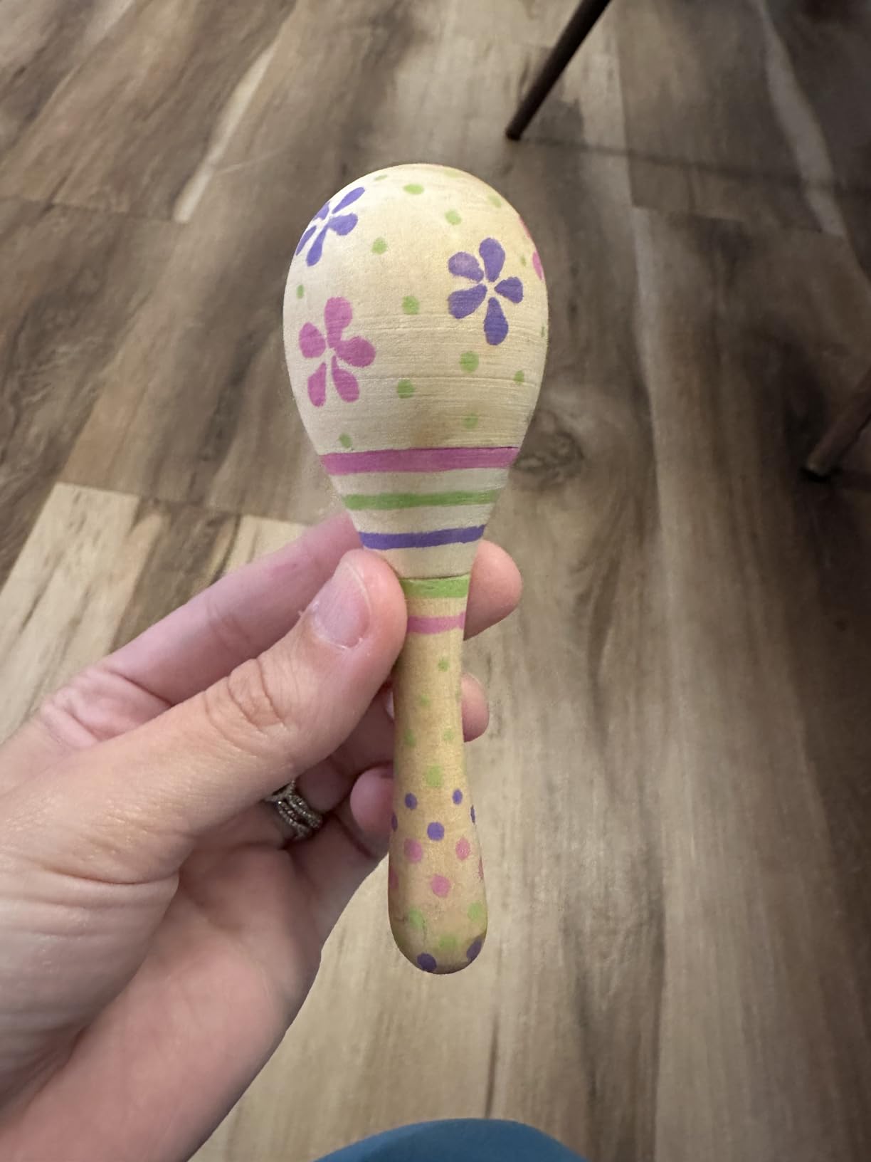 Morcheiong 24Pcs DIY Mini Wooden Maracas for Kids with 24Pcs Multicolor Pens, Fiesta Mexican Maracas Favors, Cinco De Mayo Party Supplies Decorations customer photo 2