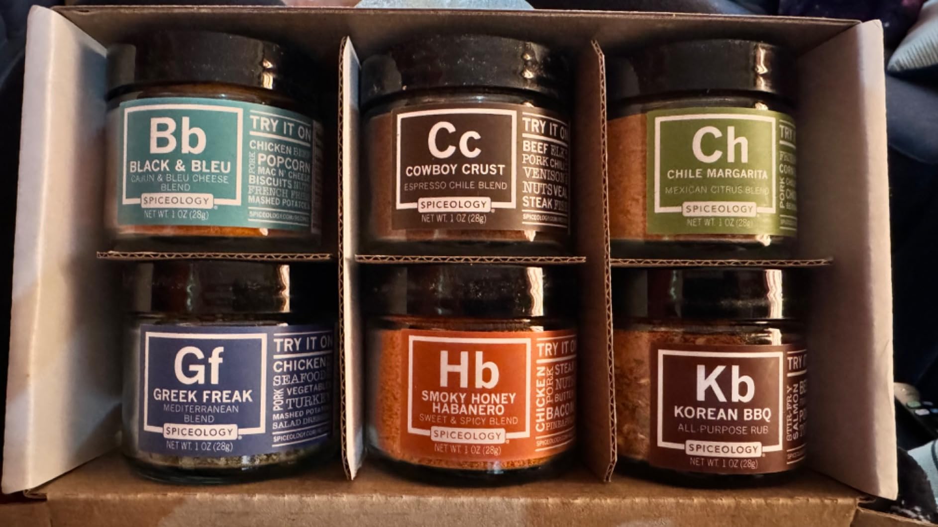 Spiceology - Signature Series - BBQ Seasoning Gift Set and Sampler Set - Flavors Included: Cajun, Mexican, Espresso, Greek, Spicy and Korean Spice Blends - Set of 6 customer photo 1