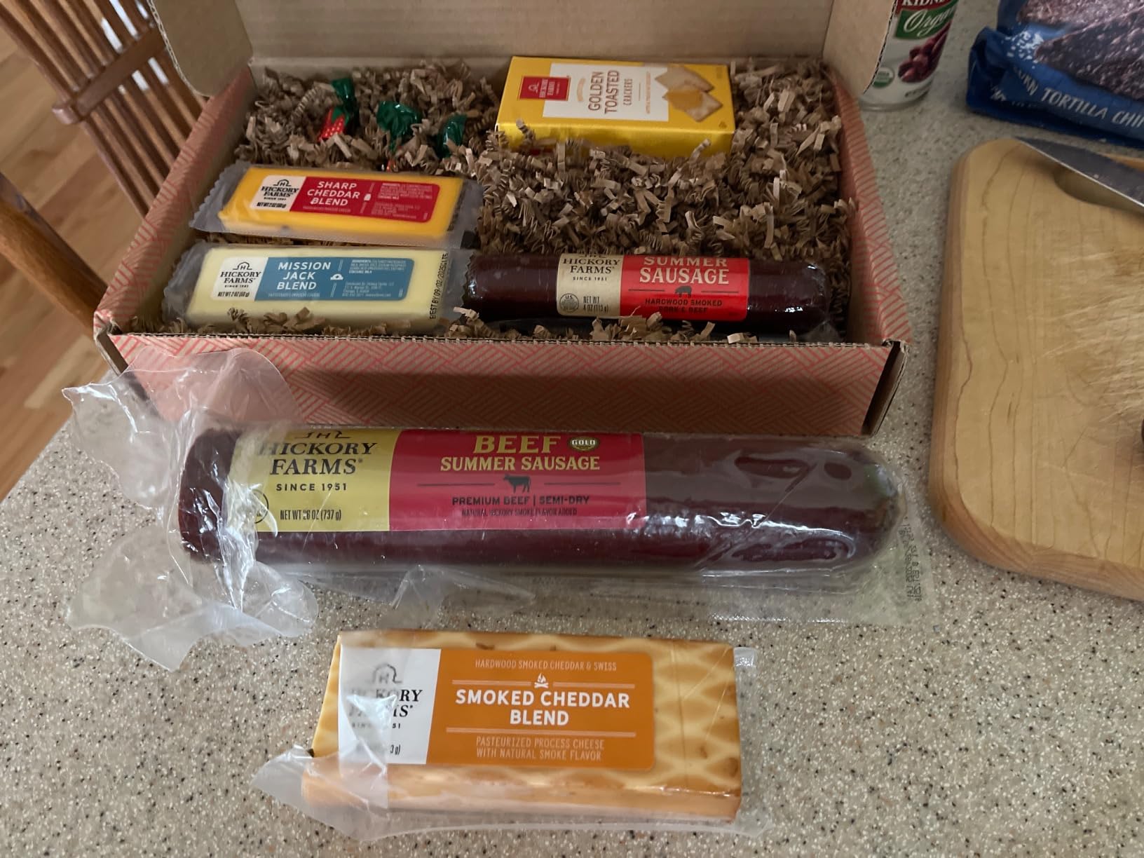 Hickory Farms Farmhouse Meat & Cheese Food Gift Basket (Small) - Box Set | Charcuterie Board Food | Summer Sausage | Father's Day | Mother's Day | Easter | Christmas | Holiday | Housewarming | Gourmet | Sympathy | Care Package customer photo 2