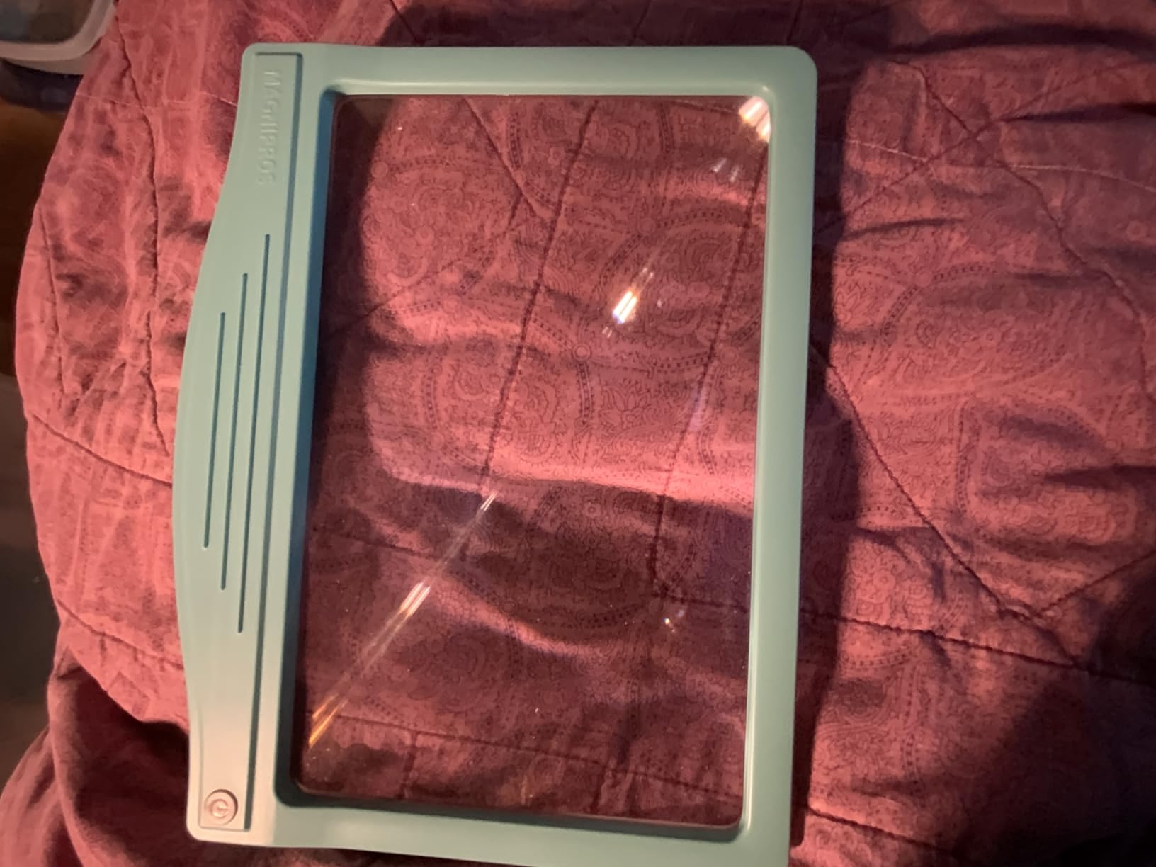 MAGNIPROS Patented 5X Large LED Page Magnifier with Detachable Stand | Eye Caring 3 Color Light Modes & Anti-Glare Lens to Reduce Eye Strain-Ideal for Reading Fine Print, Crafting, Low Vision Seniors customer photo 2